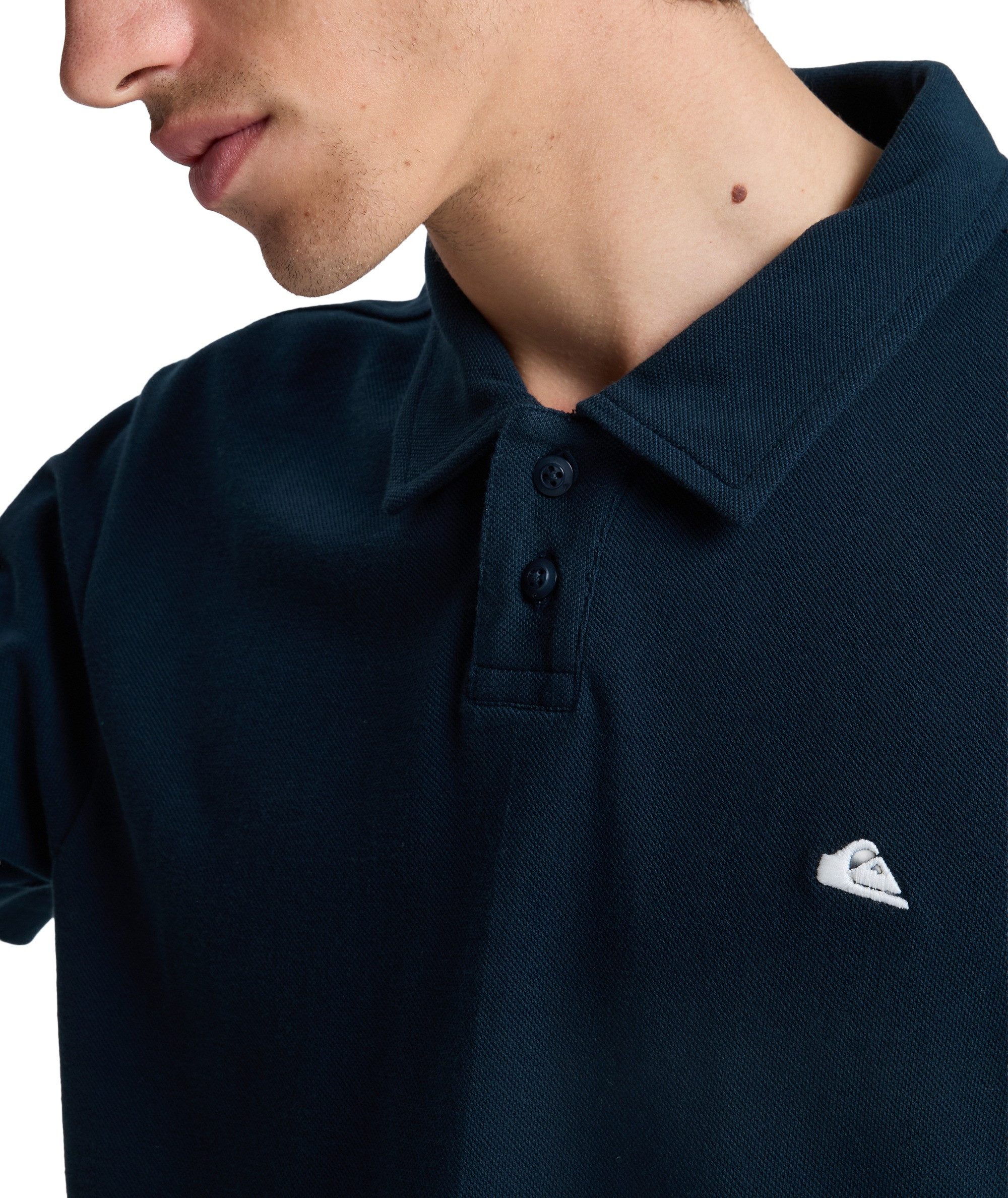 Quiksilver Poloshirt MW PIQUE POLO mit Polokragen, aus Baumwolle, Kurzarm, gerader Abschluss