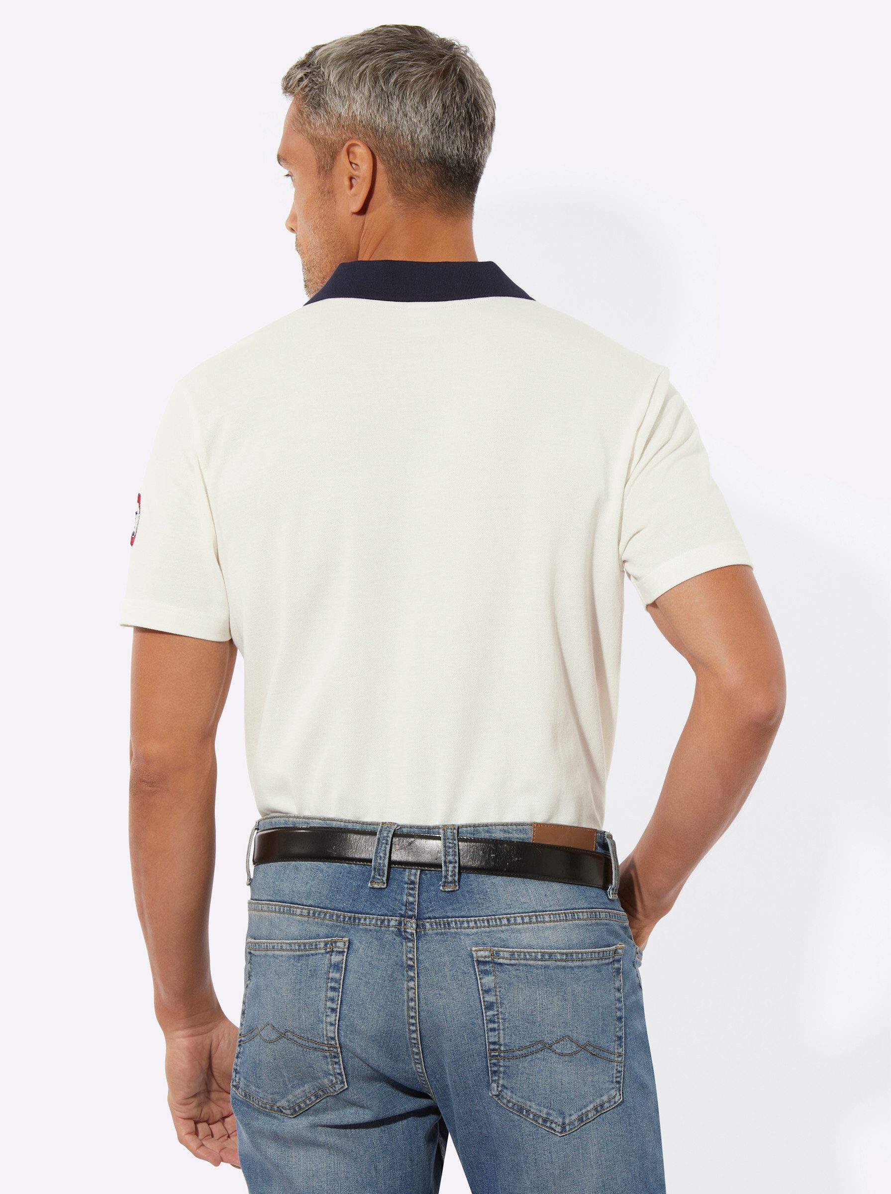Sieh an! T-Shirt Kurzarm-Poloshirt Kurzarm