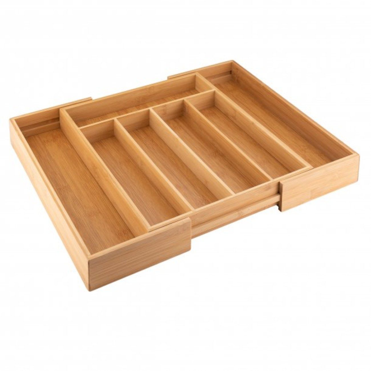 axentia Besteckkasten 5 bis 7 Fächer - Schubladen-Organizer (1 St), einstellbar 5 - 7 Fächer
