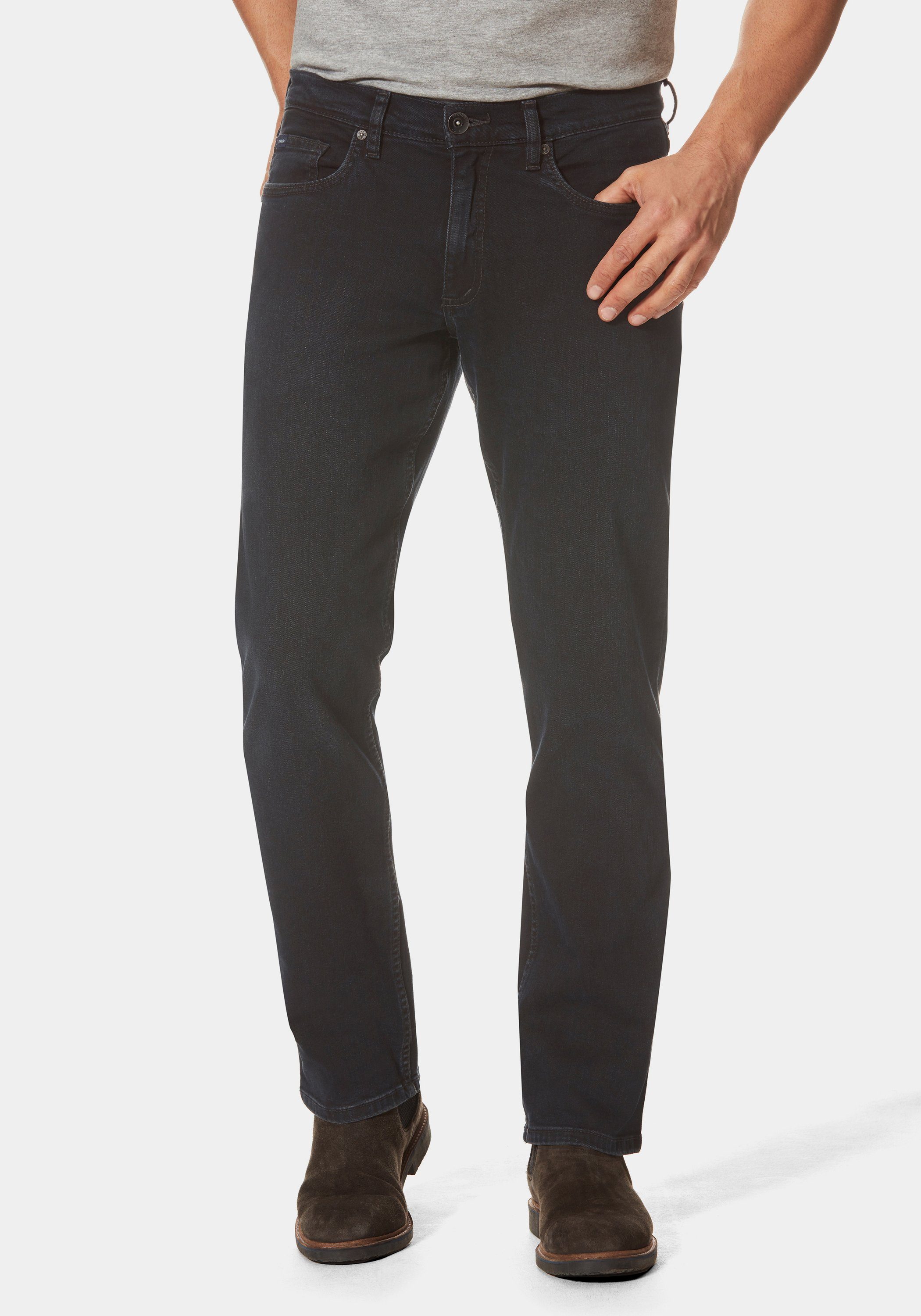 Stooker Men 5-Pocket-Hose Frisco Denim Straight Fit Men (1-tlg) deep blue black | Stretchhosen