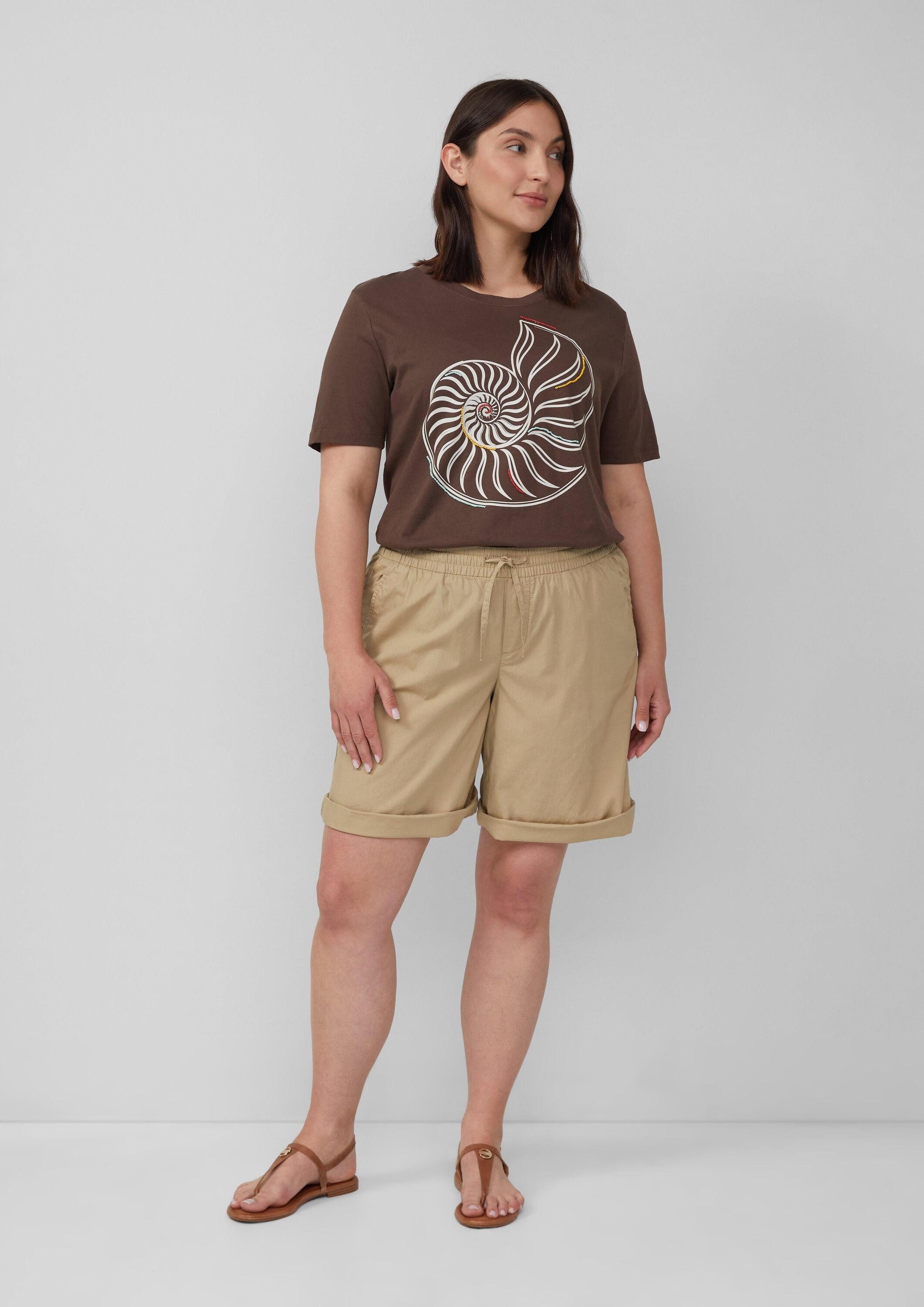 s.Oliver Shorts Hose Leichte Shorts aus Baumwollmix im Relaxed Fit