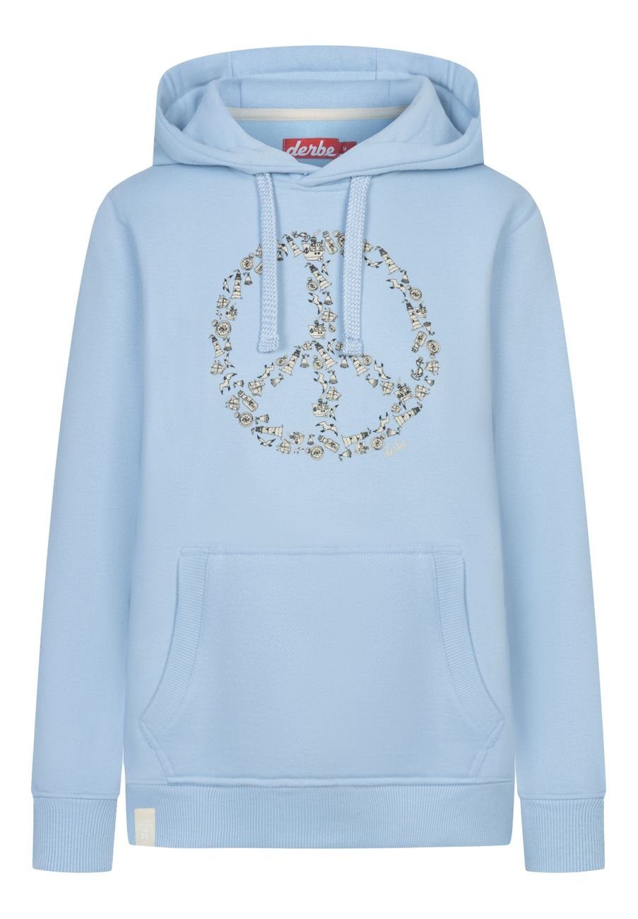 Derbe Hoodie Peace Damen Kapuzenpullover (1-tlg)