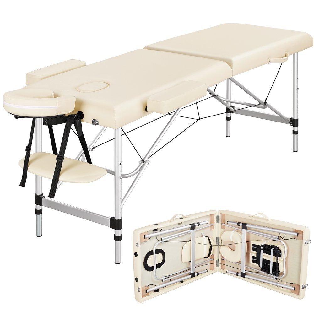 Civama Massageliege Faltbar – Nur 11,8 Kg Leicht, Mit Alurahmen & Tragetasche, Rosa