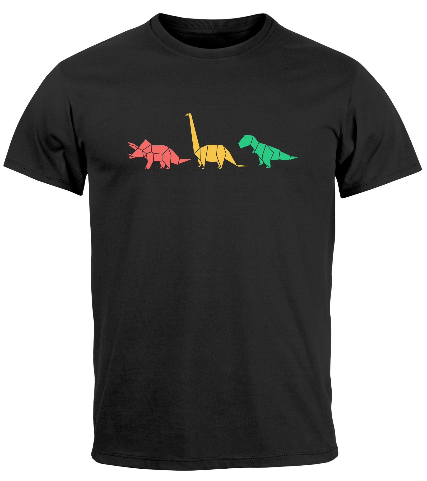 Neverless Print-Shirt Herren T-Shirt Dinosaurier Aufdruck günstig online kaufen