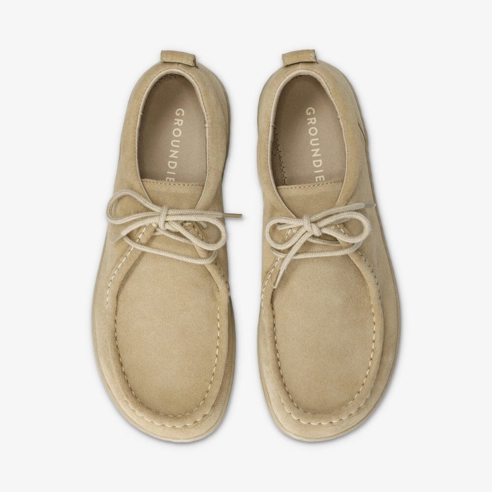 GROUNDIES Groundies - Cricket Women - Beige Schnürschuh