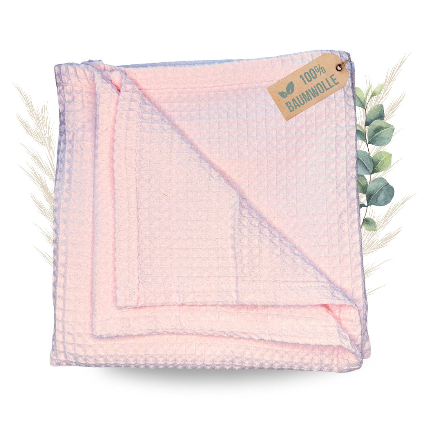 Babydecke Babydecke 75 x 100 cm, 100% Baumwolle Waffelpiqué weiche Kuscheld günstig online kaufen