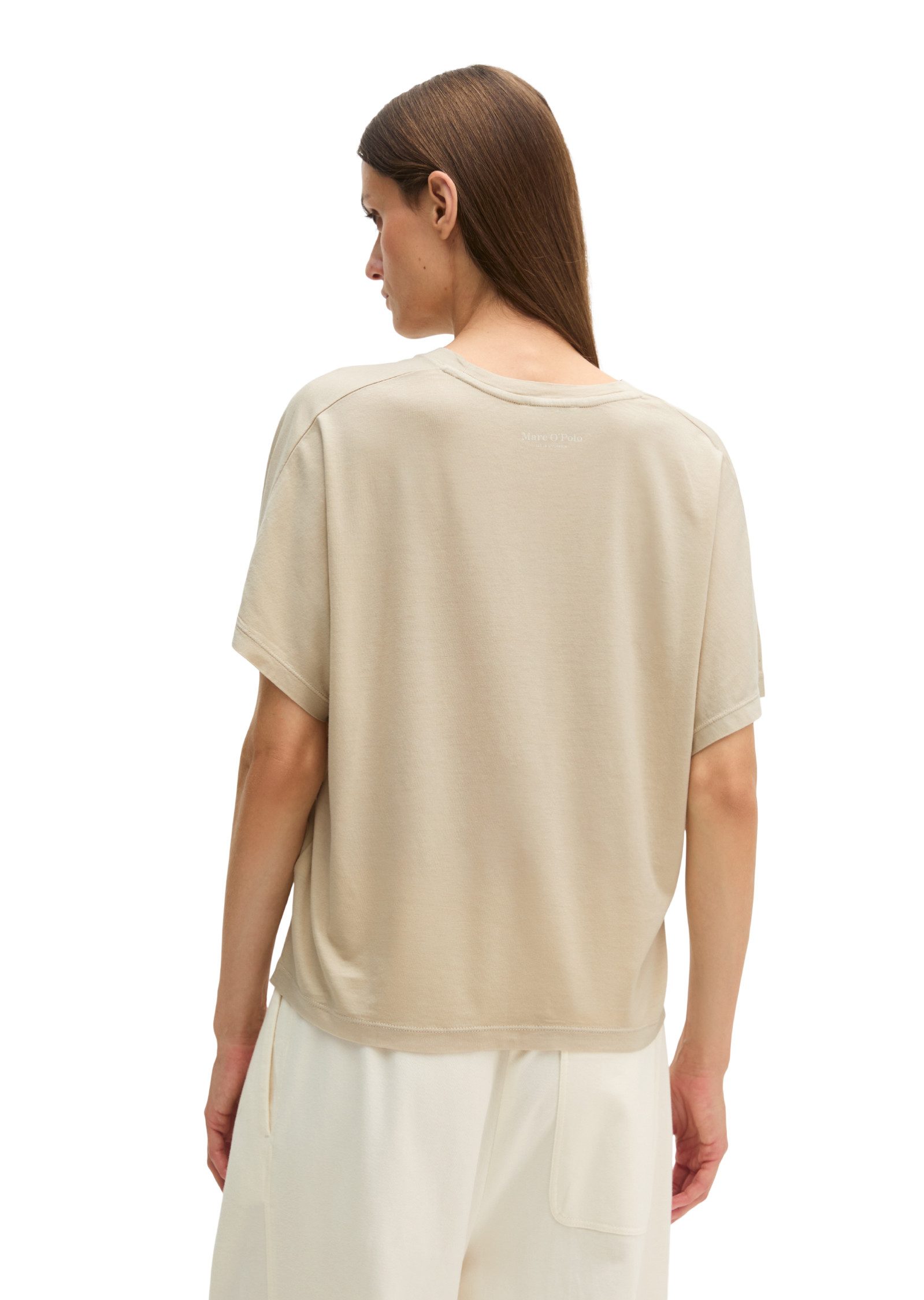Marc O'Polo T-Shirt aus fließendem Lyocell-Baumwolle-Mix – Bild 3 von 5