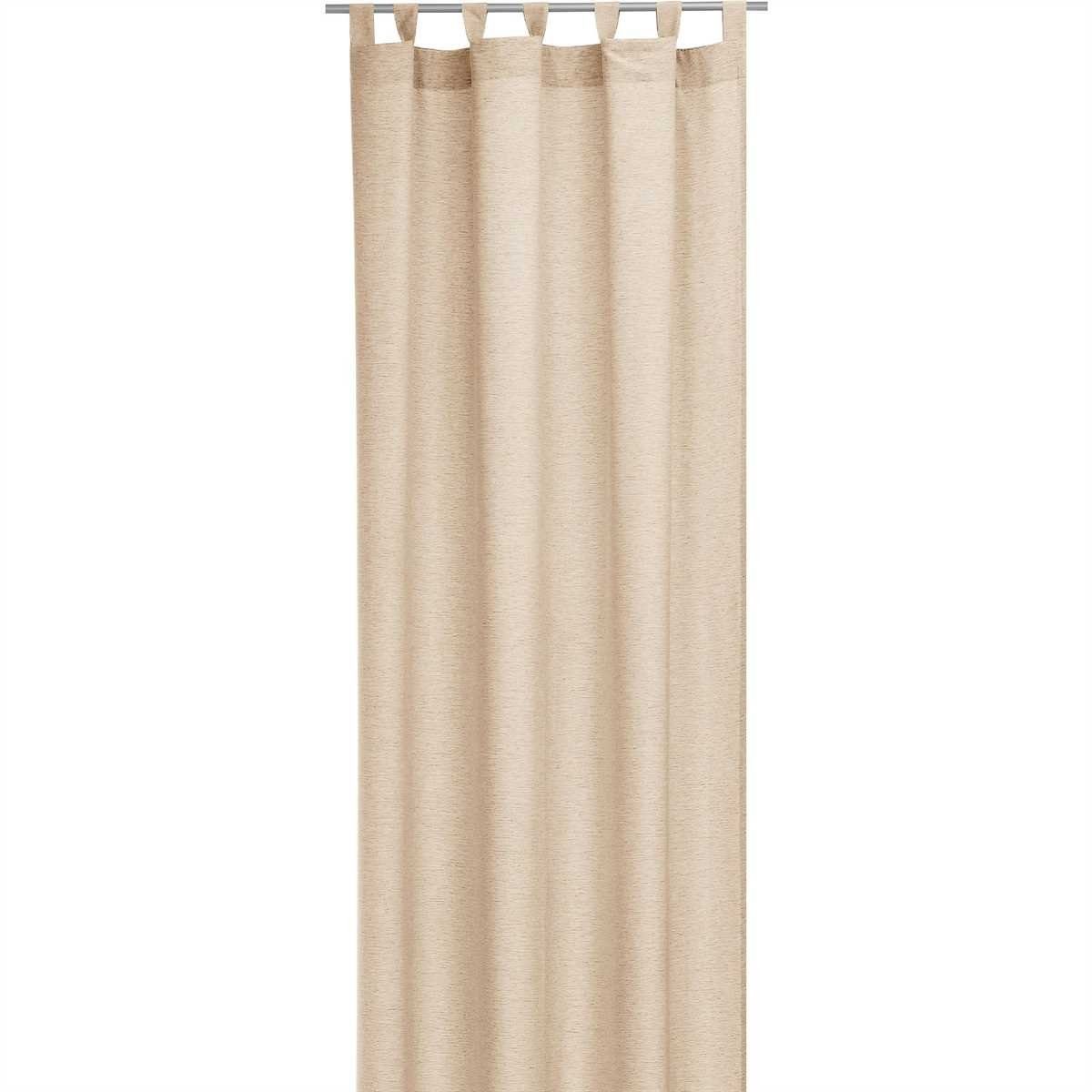 Bestlivings Vorhang (1 St), Schlaufen, blickdicht, Gardine 140x245cm - Leinen Optik - Schlaufen / Kräuselband