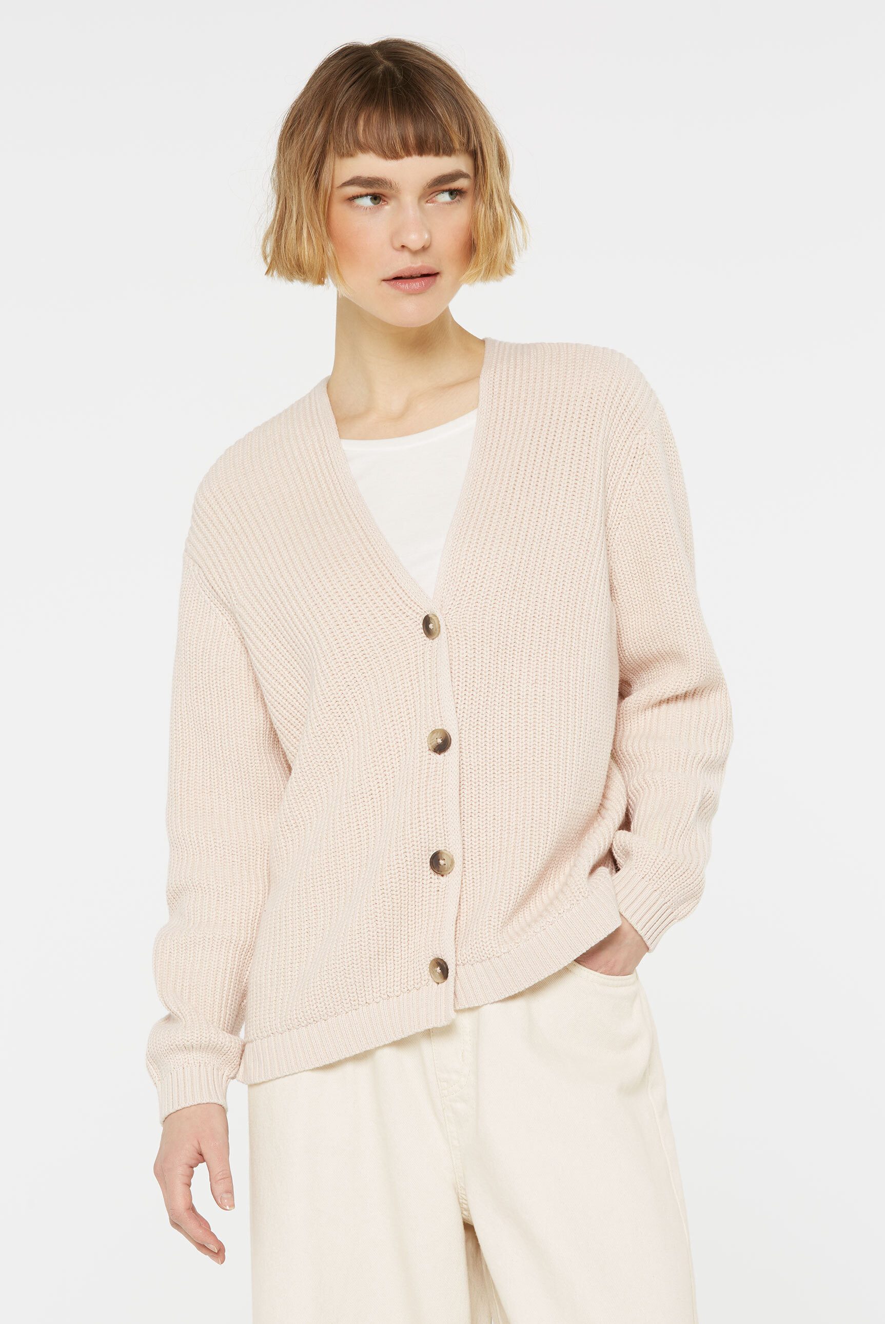 SENSES.THE LABEL Strickjacke aus Baumwolle