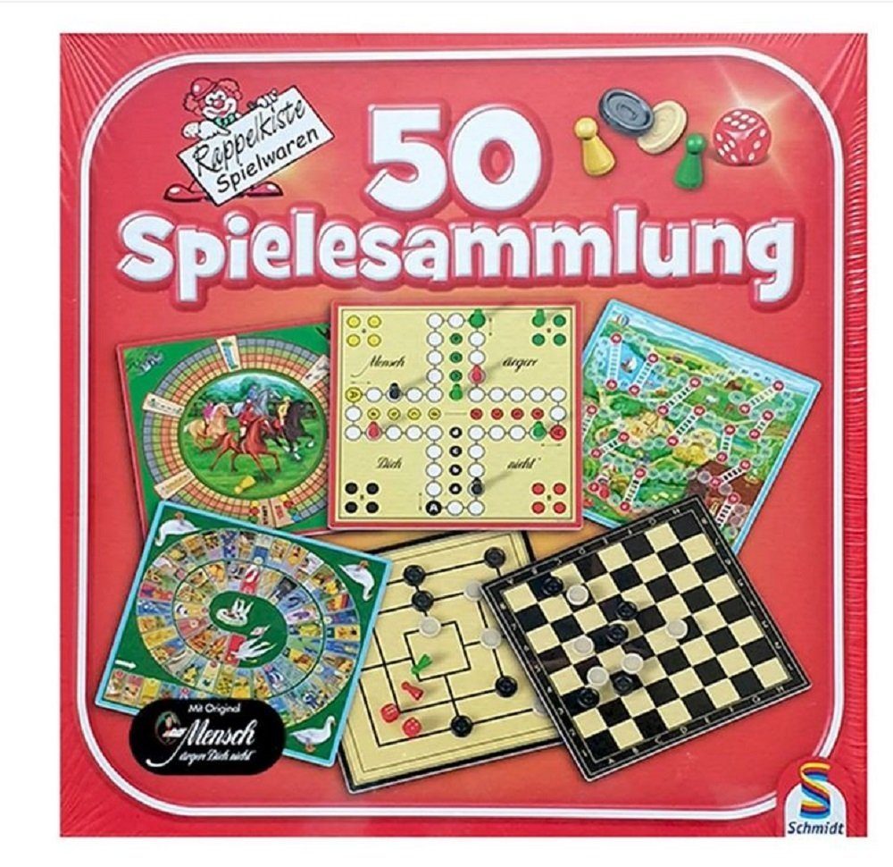 Schmidt Spiele Spielesammlung mit 50 Spielmöglichkeiten - Party und Familienspiel