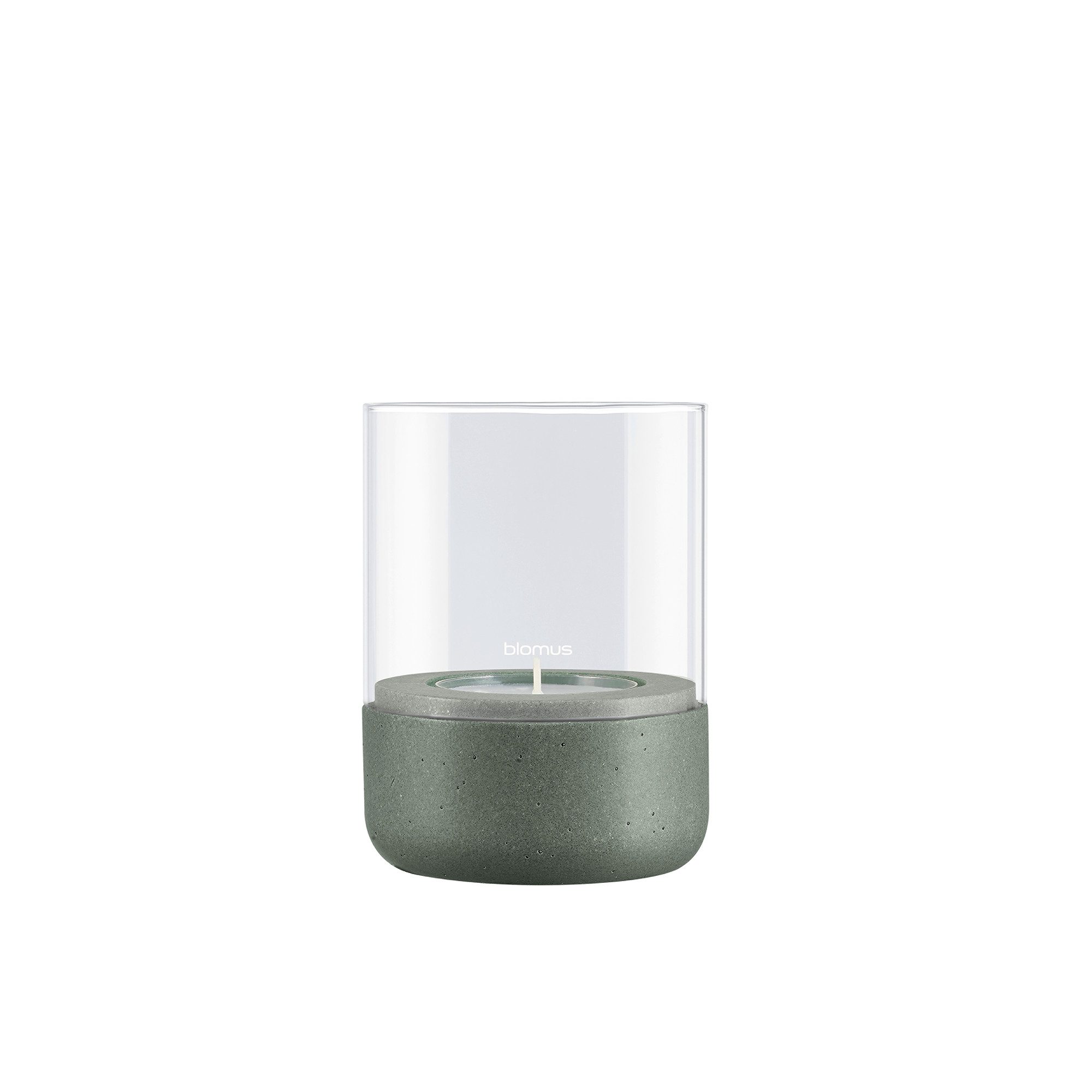 blomus Windlicht -CALMA- Glas Kerzenhalter, Stimmungslicht: modernes Deko-Design (SET, 1 St), Exklusive Betonoptik, Handgefertigt, Verschiedene Größen & Farben