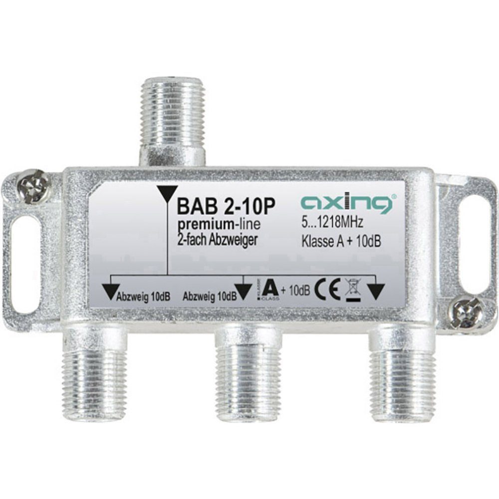 Axing BAB 2-10P Kabel-TV Abzweiger 2-fach 5 - 1218 MHz TV-Kabel