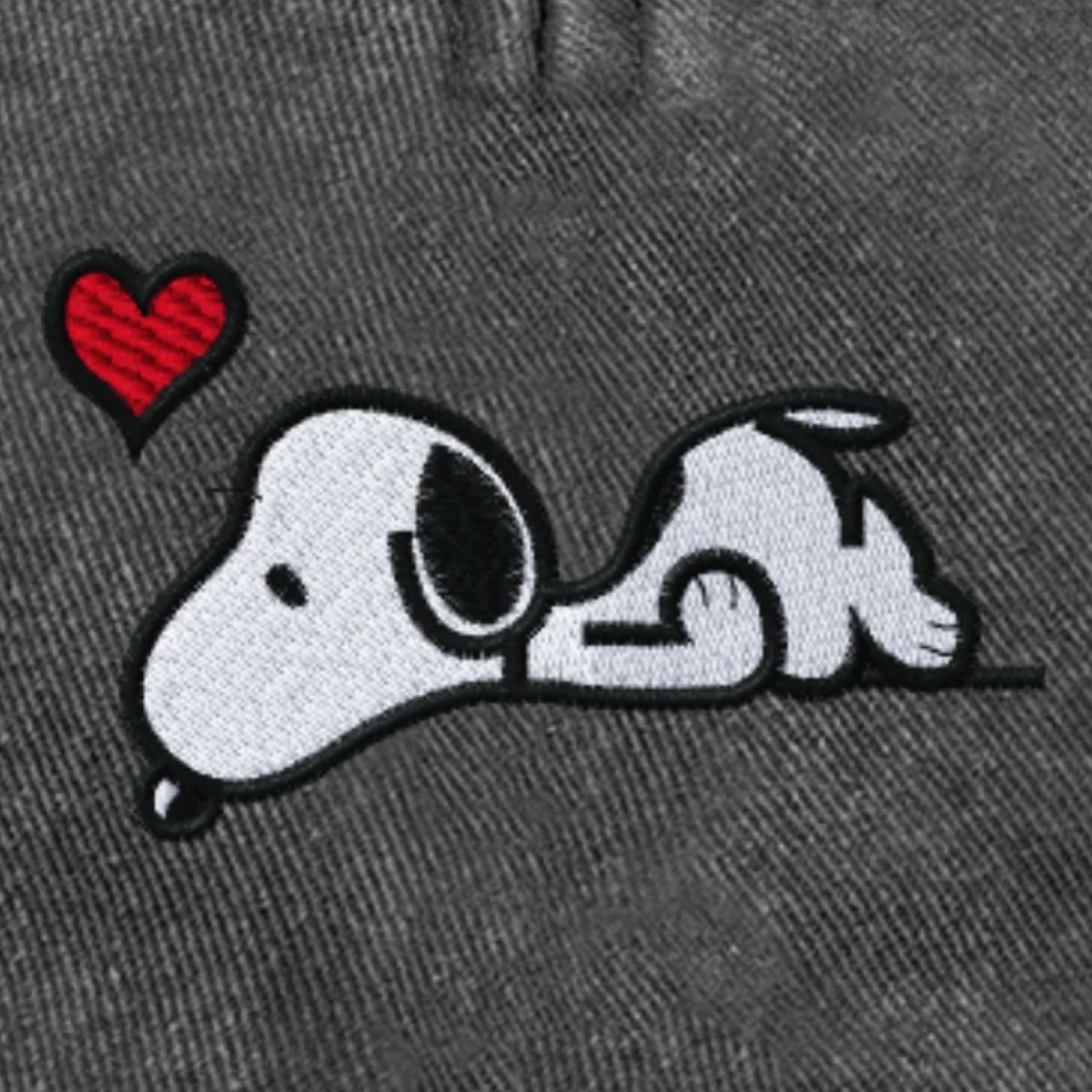 Spreadshirt Baseball Cap Peanuts Snoopy Liebe Herz Love Stick Vintage Cap (1-St)