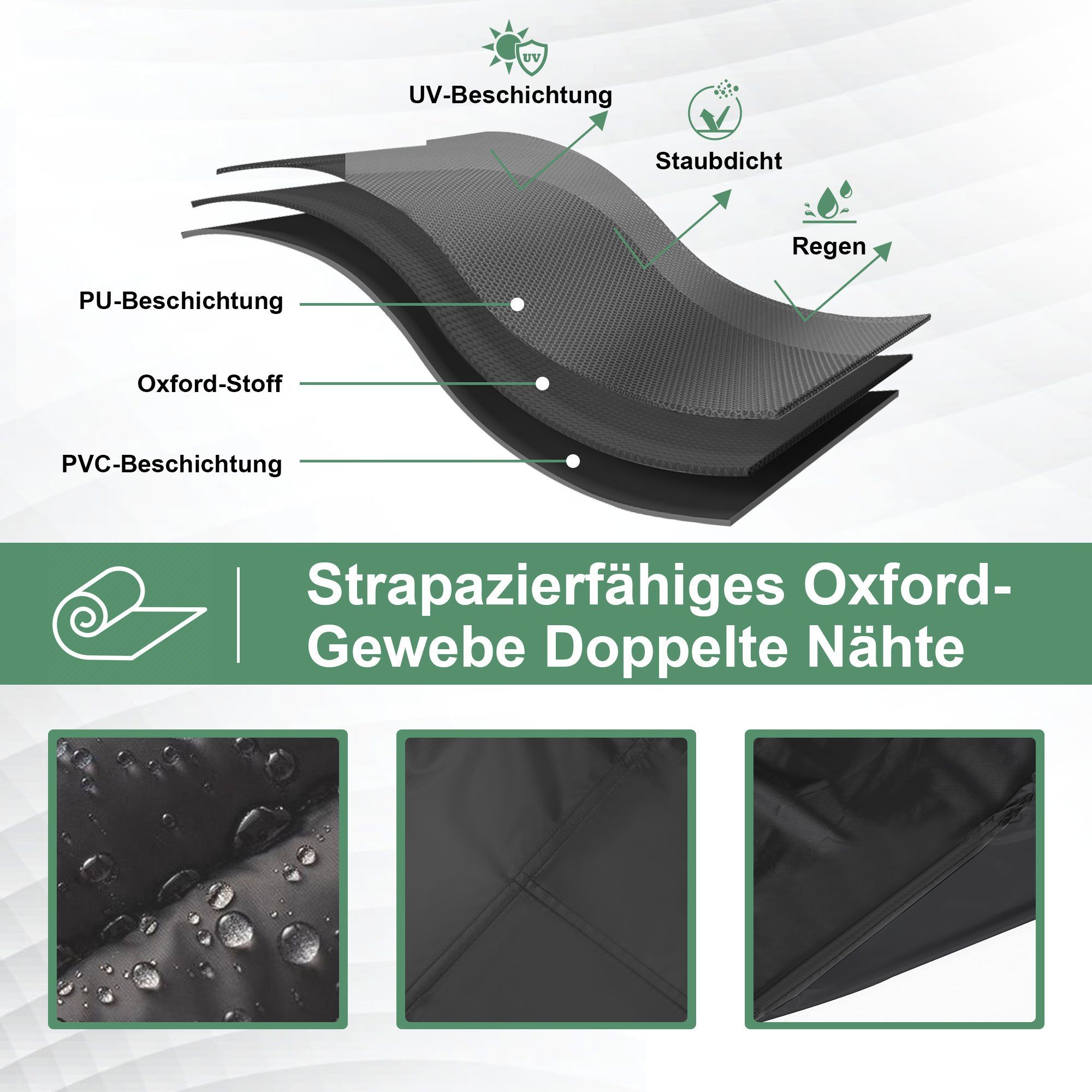BTTO Gartenmöbel-Schutzhülle Rechteckige Terrassenmöbel Abdeckung,Schutzhül günstig online kaufen