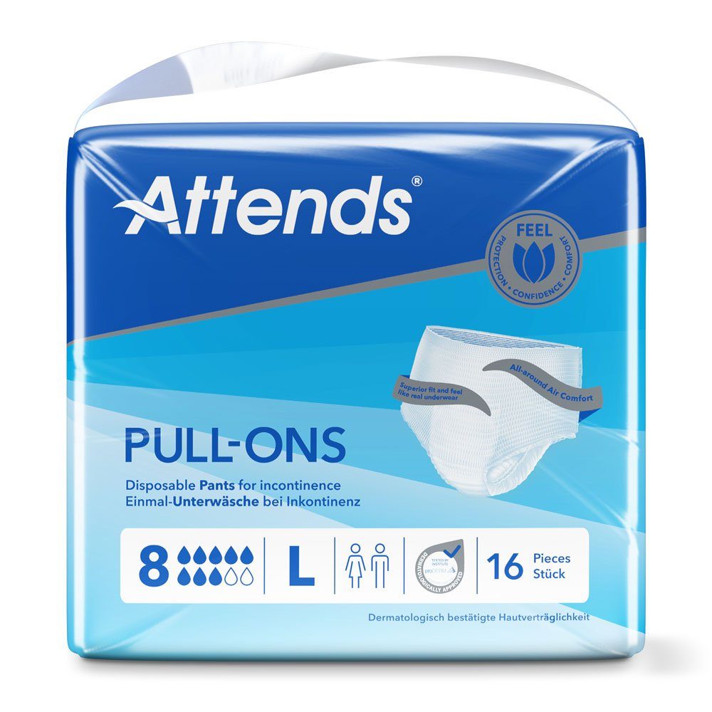 Attends GmbH Inkontinenz-Pants Attends Pull-Ons 8 Large (1x16 Stück)