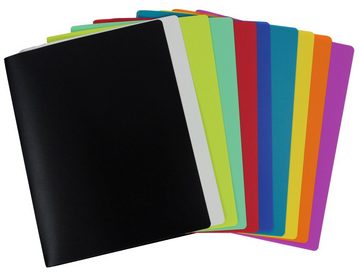 EXXO by HFP Ringbuchmappe Ringbuch Ringordner A4, aus PP-Folie, Perlfarben, mit 2er Rundringmechanik und selbstklebendem Rückenschild