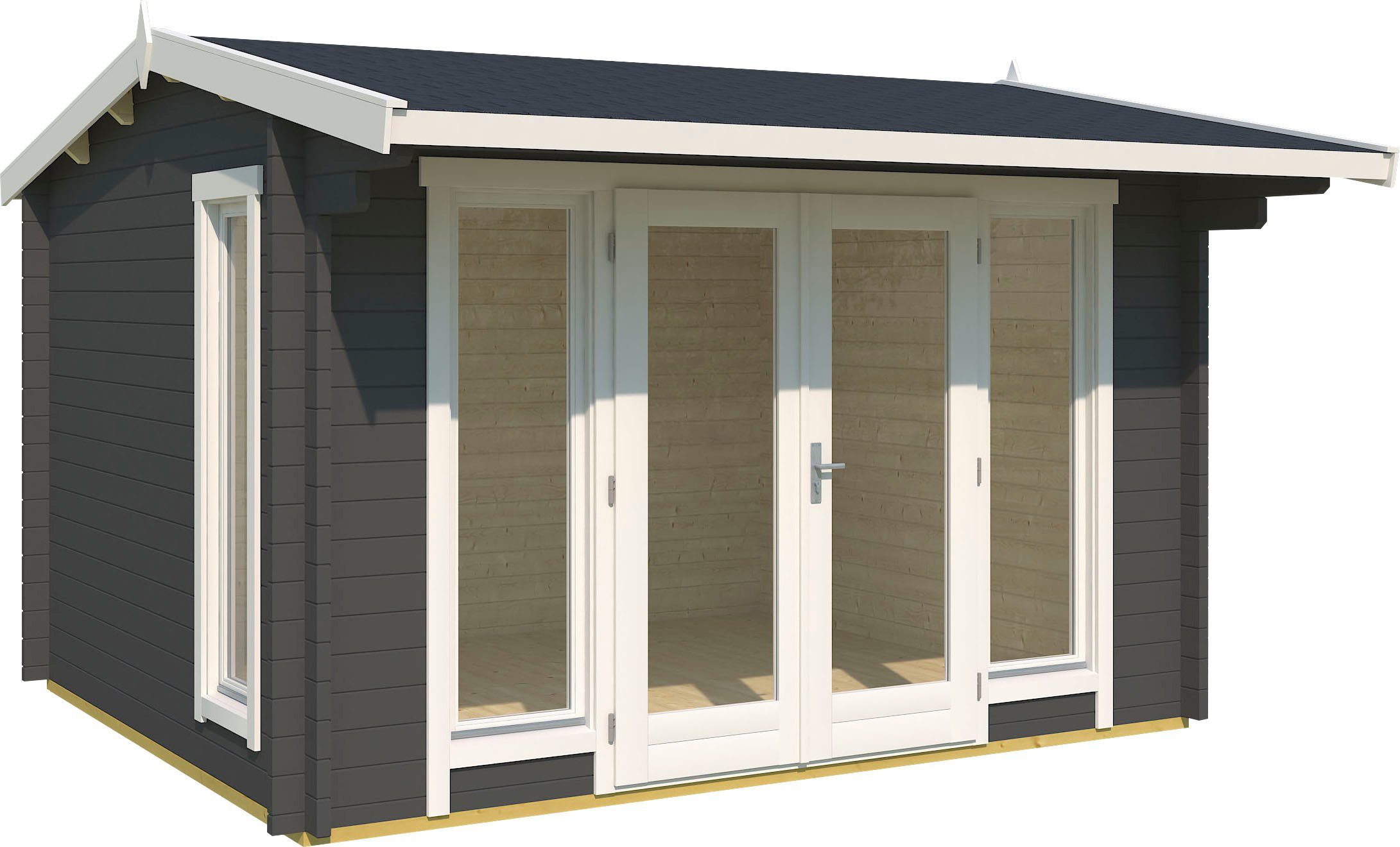 LASITA MAJA Gartenhaus JUBILEE, BxT: 370x320 cm, (Set, inkl. Fussbodenbretter zum verlegen)