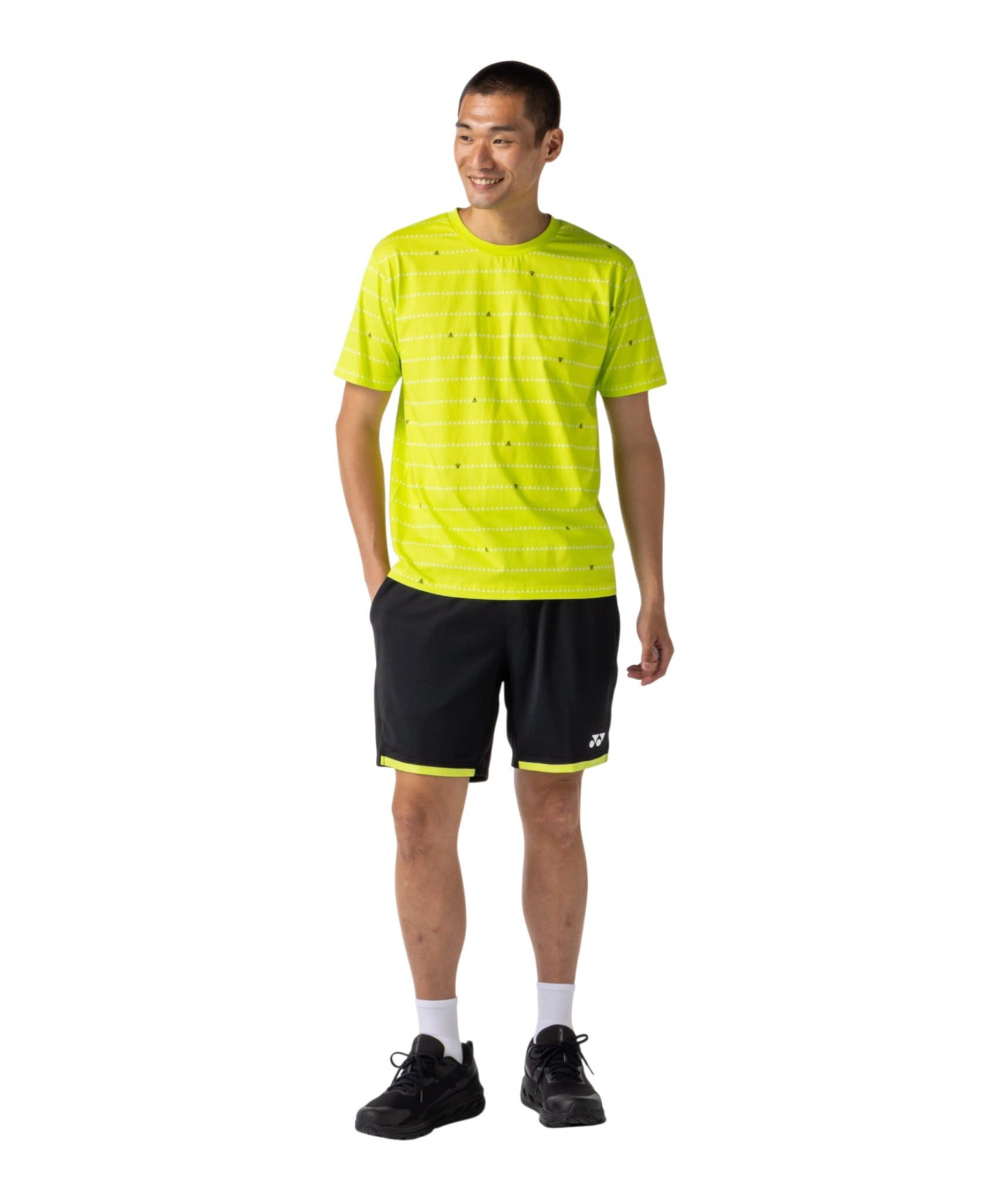 Yonex T-Shirt Practice 16840 (100% Baumwolle) 2026 fesh limegrün Herren