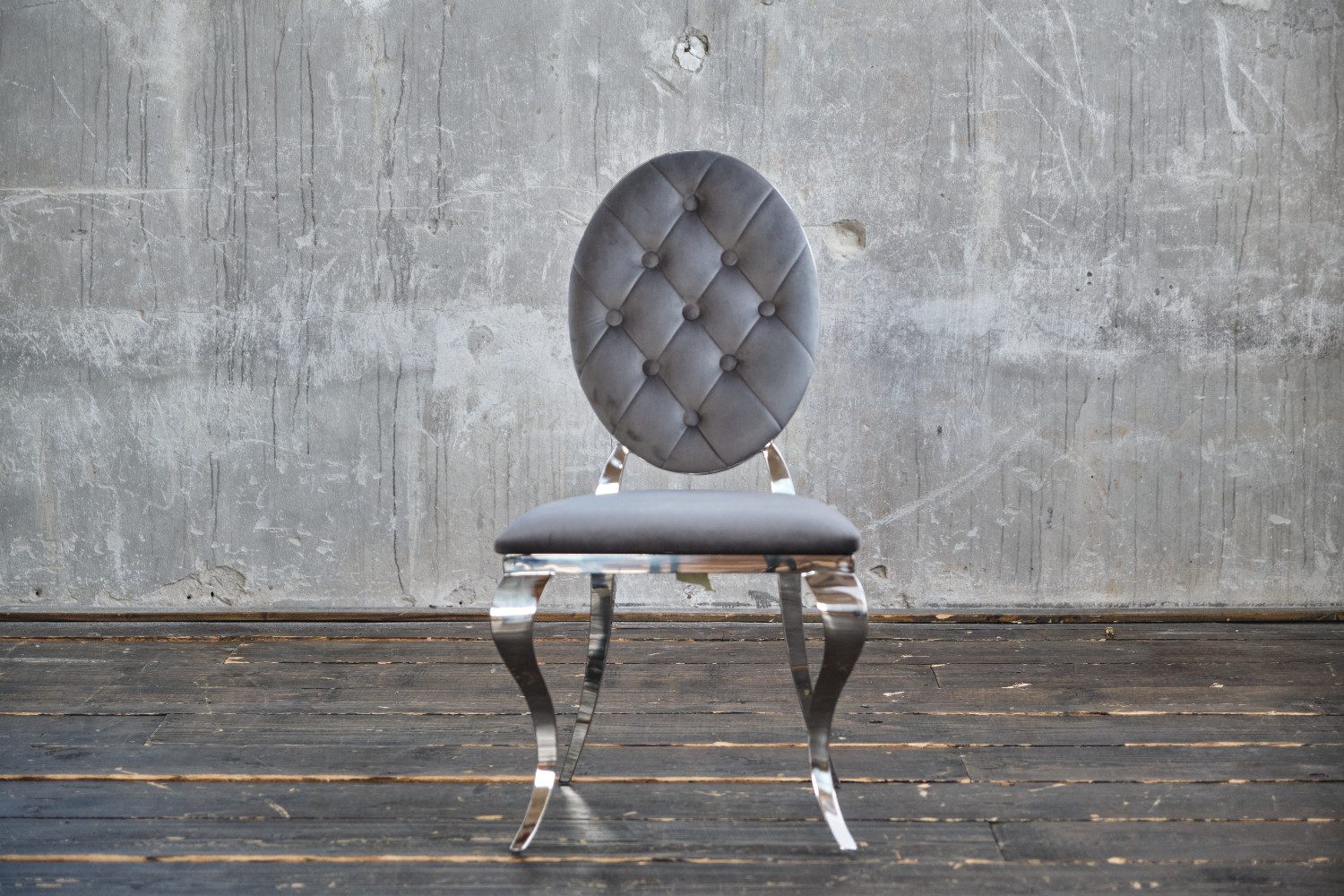 KAWOLA Esszimmerstuhl LINDA, Stuhl Barock Velvet verschiedene Farben günstig online kaufen