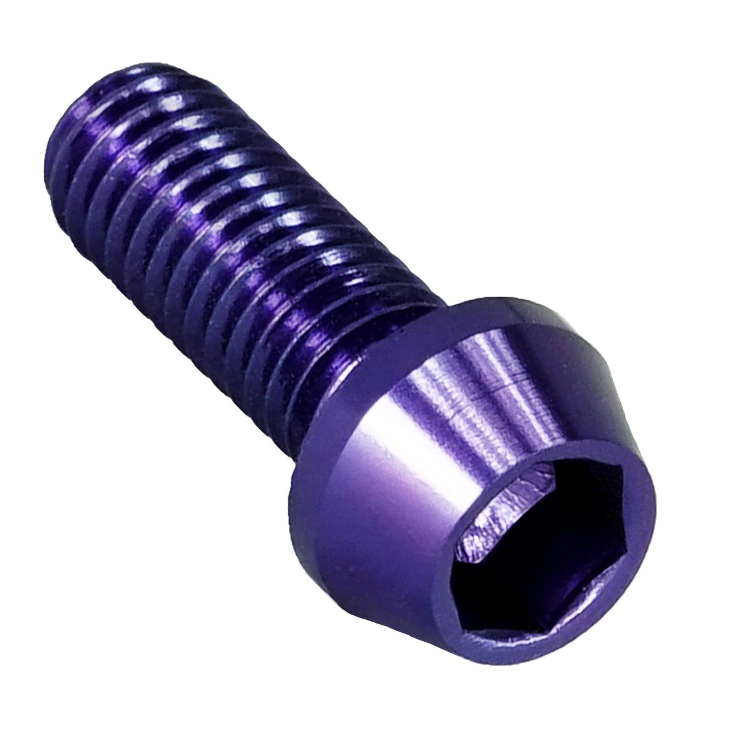 M5 Purple Ti 912 DIN Schraube Titan konisch Innensechskant Schrauben-Set Fantic26