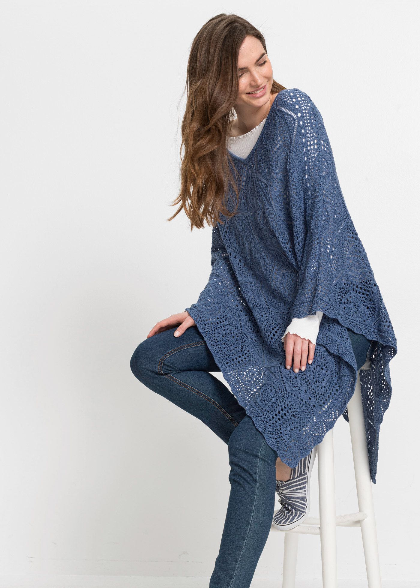 bonprix Strickponcho Poncho günstig online kaufen