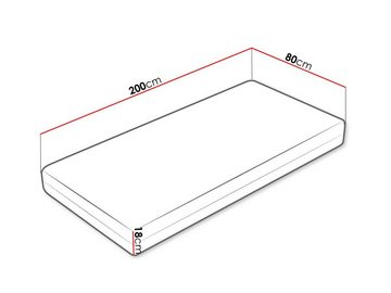 Taschenfederkernmatratze Perfecti, MIRJAN24, 18 cm hoch, (Taschenfederkern, Kokosmatte), 7 Zonen, Beidseitig, Kokosmatratze, Antiallergische, H2/H3