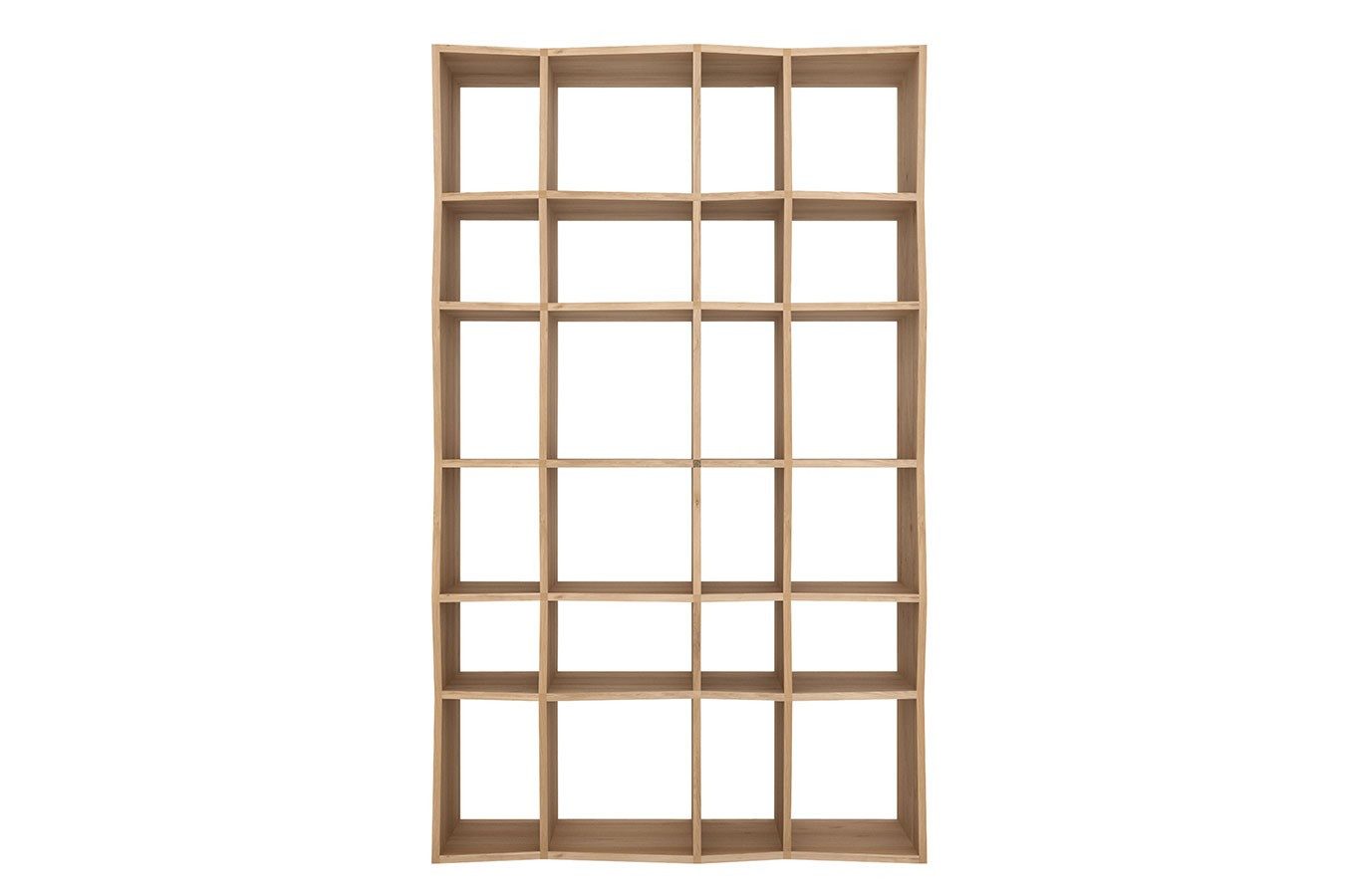 daslagerhaus living Standregal Regal Z Eiche massiv B 125 cm