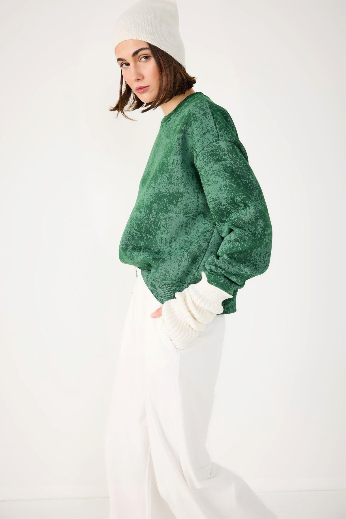 No Matter What Kapuzenpullover Sweatshirt mit Rundhalsausschnitt