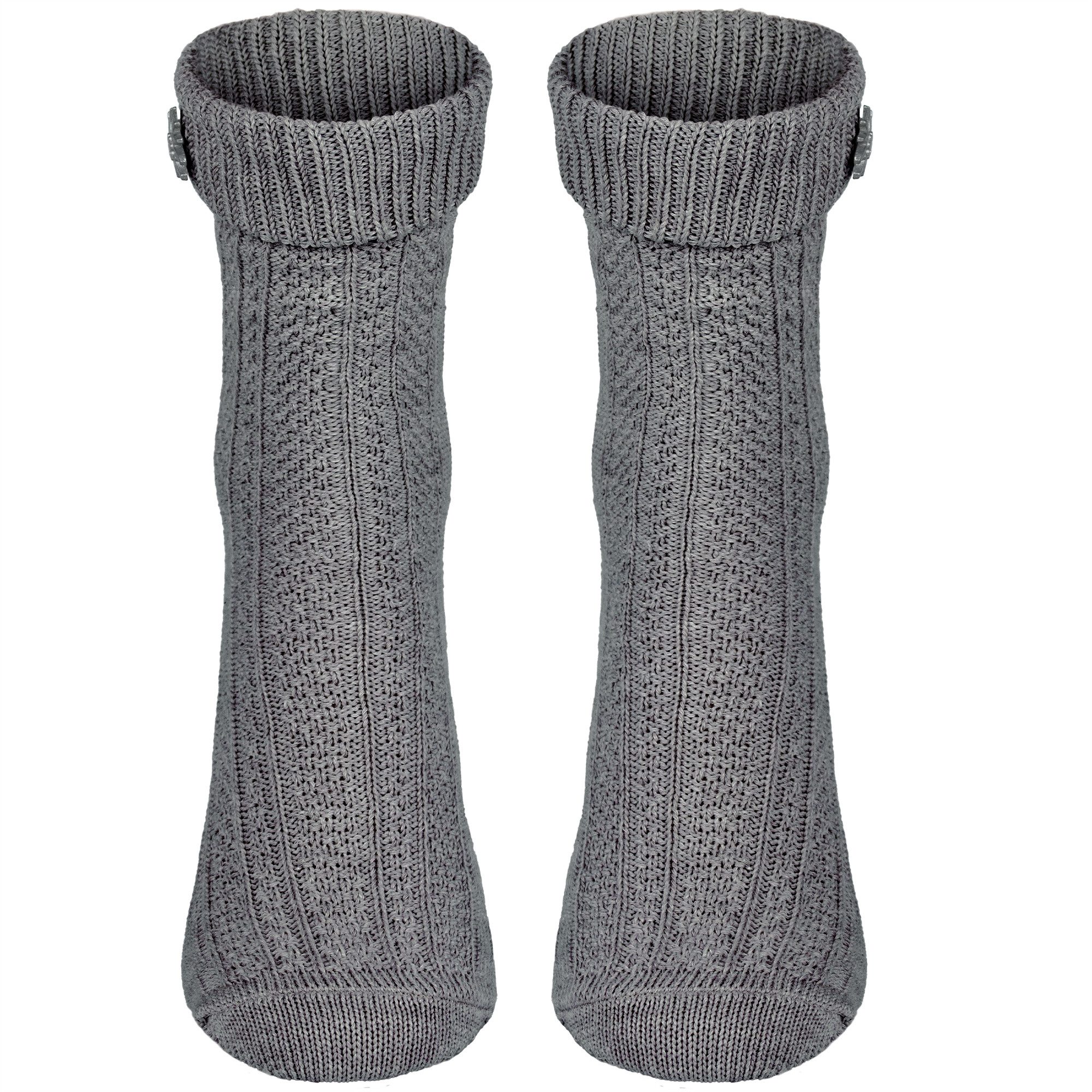 Black Snake Trachtensocken Trachtensocken mit Edelweiß-Pin für Damen & Herren (1-Paar, 1 Paar Trachtensocken mit Edelweiß-Pin) Abnehmbarer Edelweiß-Pin und klassisches Zopfmuster