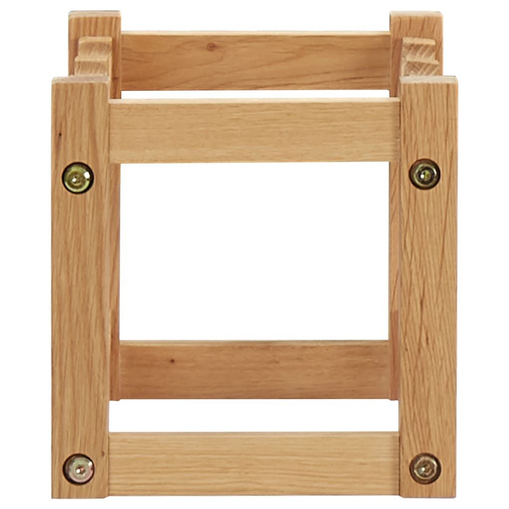 vidaXL Weinregal Weinregal für 6 Flaschen 37 x 21 x 21 cm Eiche Massivholz, 1-tlg.