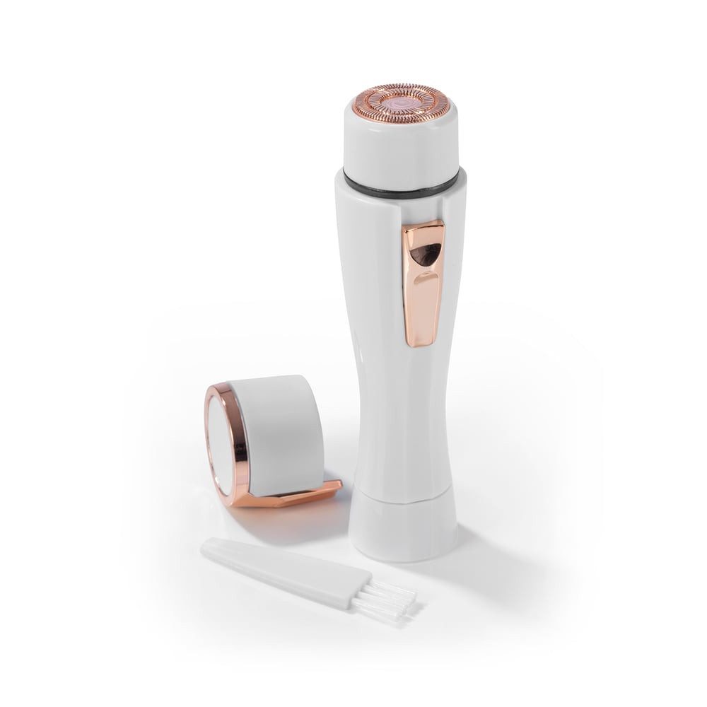 VITALmaxx Elektrogesichtshaarentferner Haarentferner - Perfect Shave, Haarentfernung ohne Rötung & Schmerzen LED-Licht Augenbrauen Oberlippe