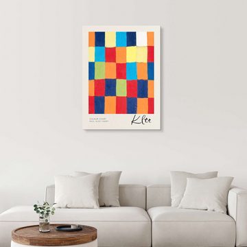 Posterlounge Alu-Dibond-Druck Paul Klee, Colour Chart, Wohnzimmer Malerei
