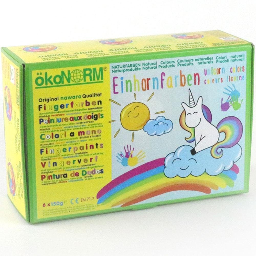 Oekonorm Fingerfarbe Fingerfarben Einhorn, 6 Stk.