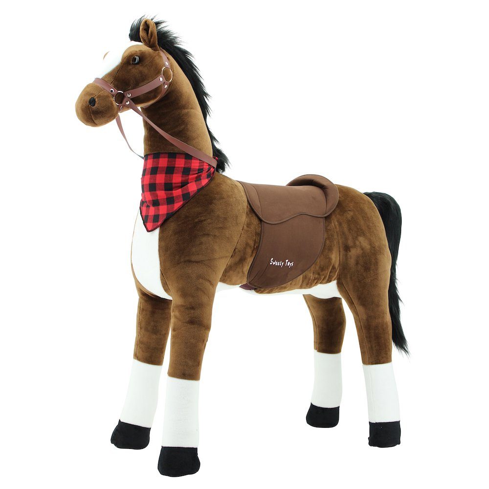 Sweety-Toys Stehpferd Sweety Toys 7455 Stehpferd CHOCOLATE 125cm