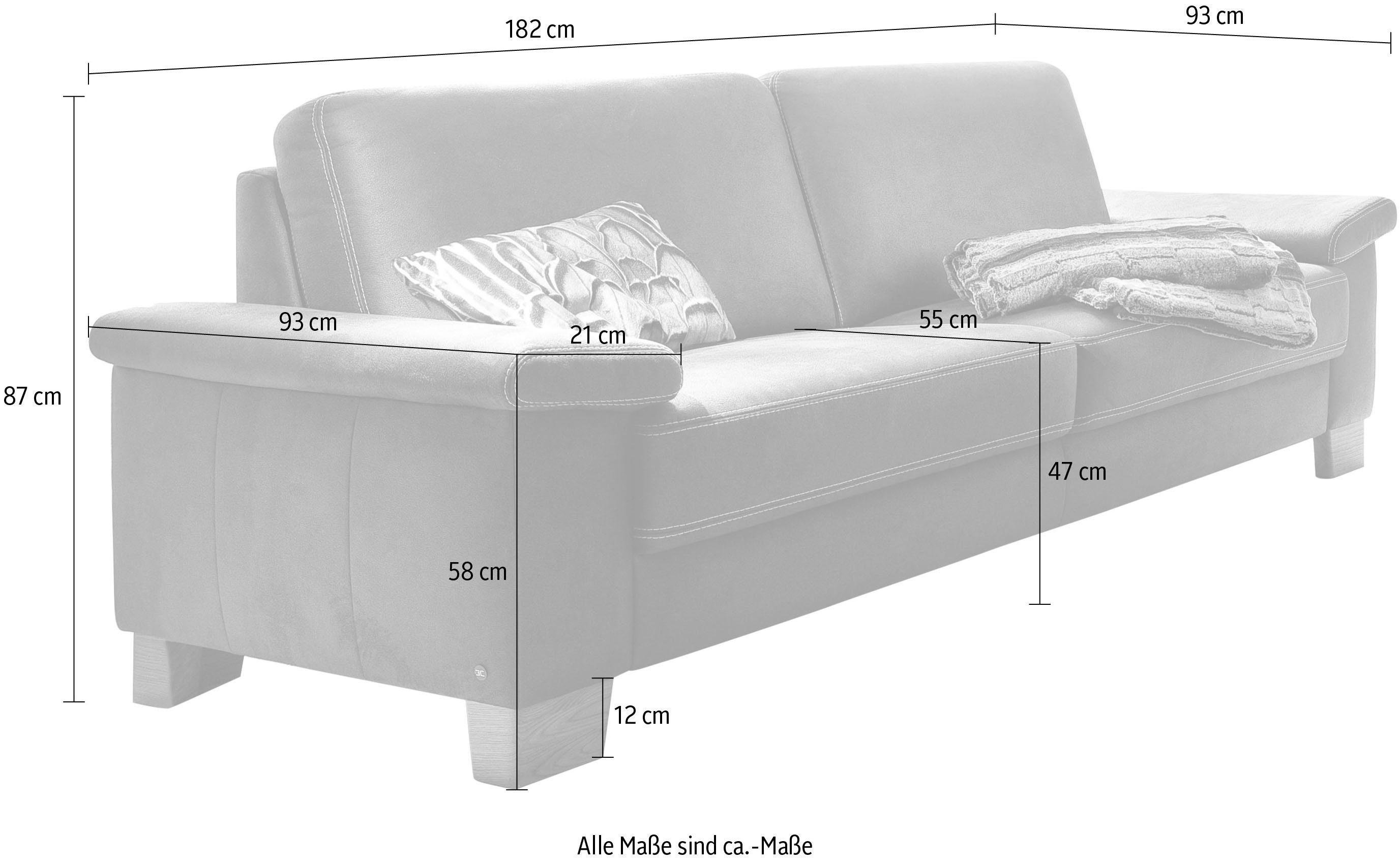 2,5-Sitzer Federkern-Polsterung 2 Carina incl. Kopfstützen, Teramo, 3C