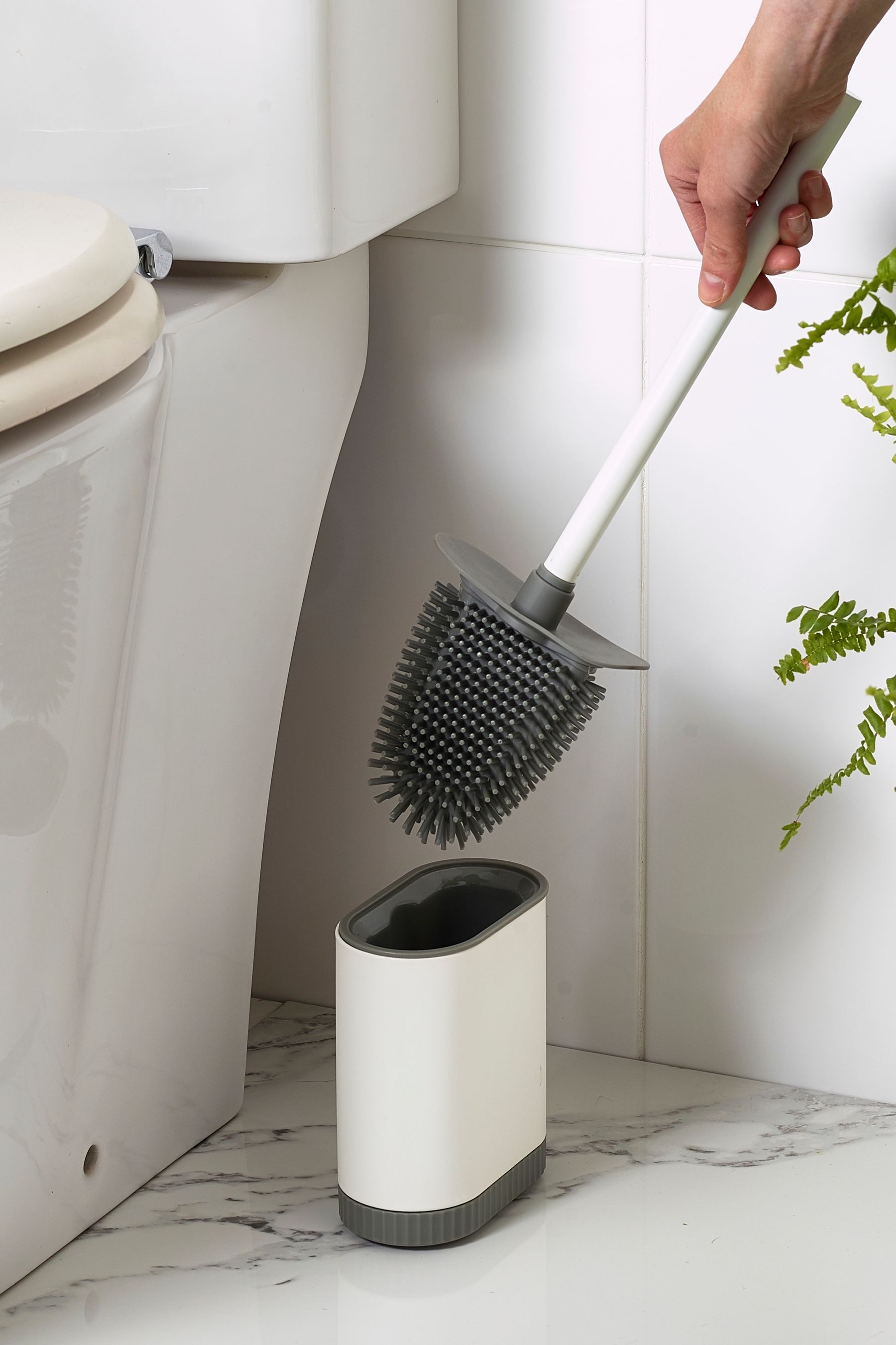 Next WC-Reinigungsbürste Schmale Toilettenbürste aus Silikon