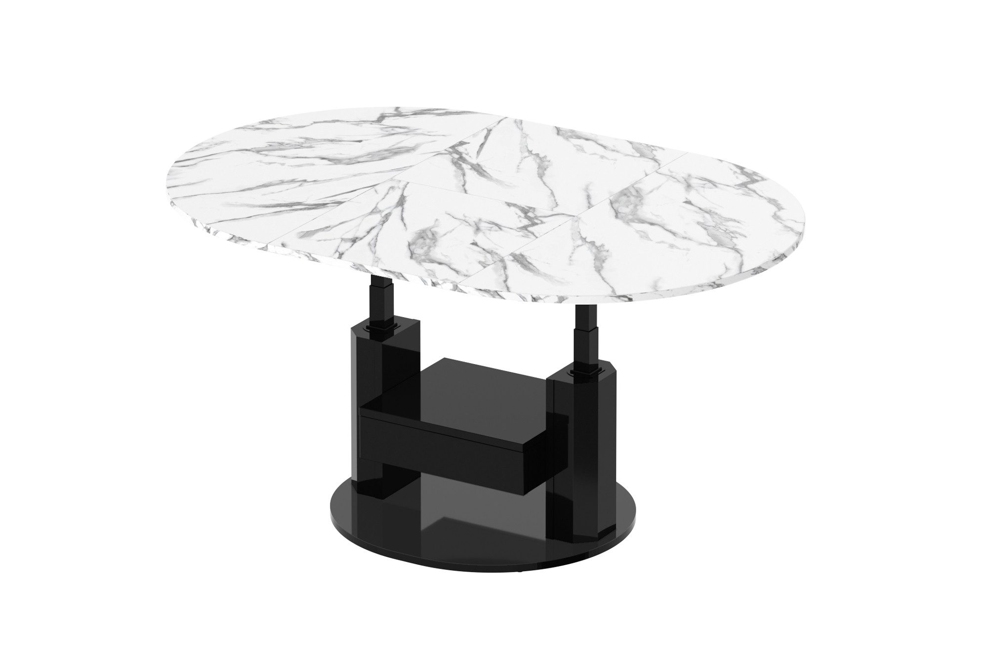 designimpex Couchtisch Design HPM-111 Hochglanz ausziehbar günstig online kaufen