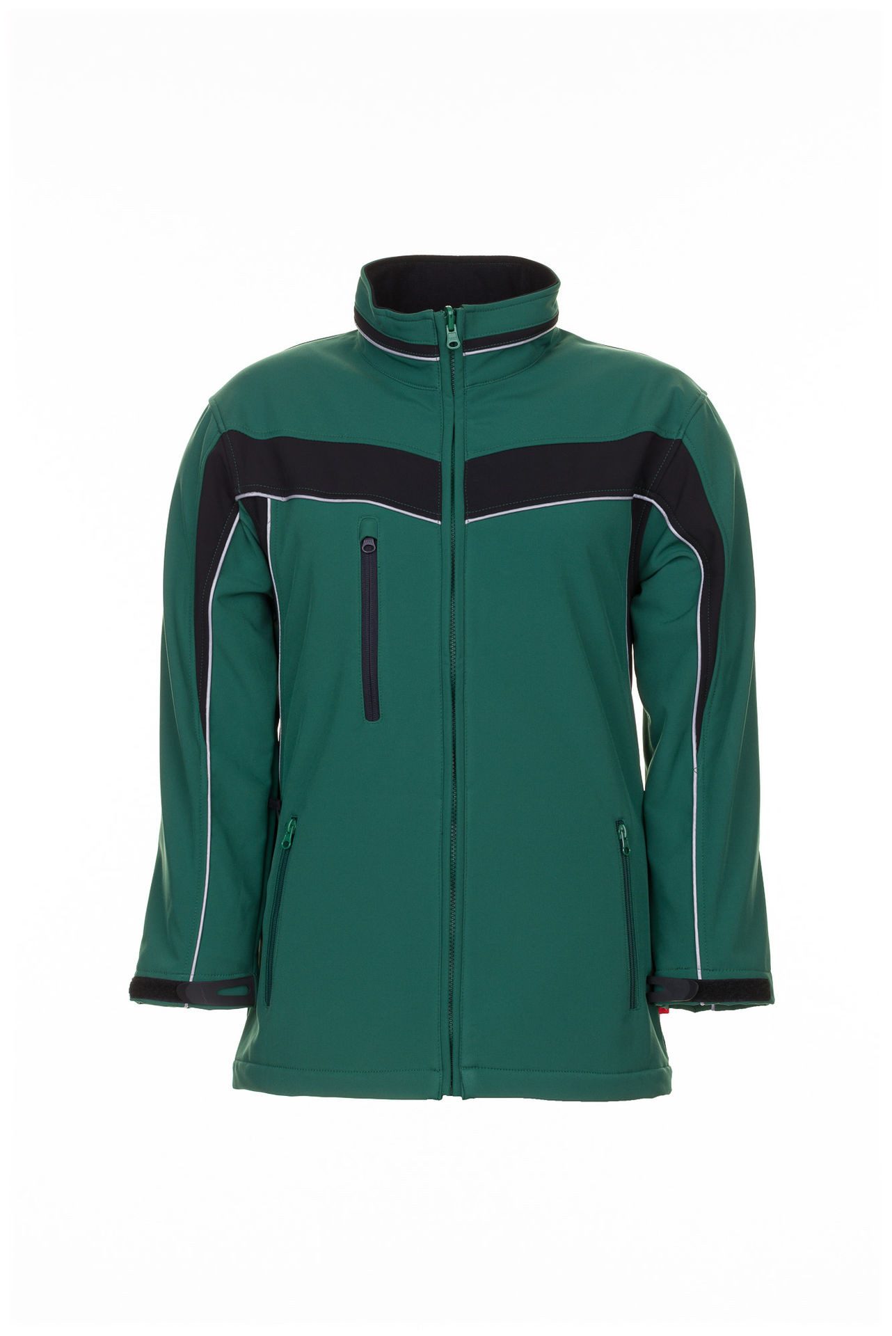 Planam Softshelljacke PLANAM Herren Softshelljacke PLALINE Reflexbiesen Grün/Schwarz