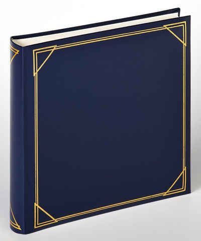 Walther Design Fotoalbum Classicalbum Standard, buchgebundenes Album, Kunstleder mit Goldprägung