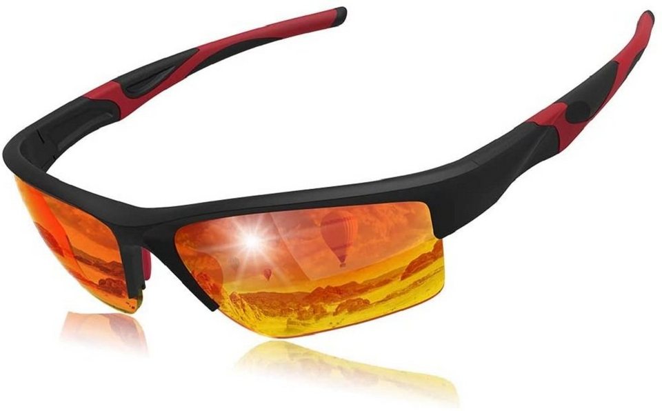 Sonnenbrille Damen Herren Polarisiert verspiegelt pilotenbrille Sport Brillen