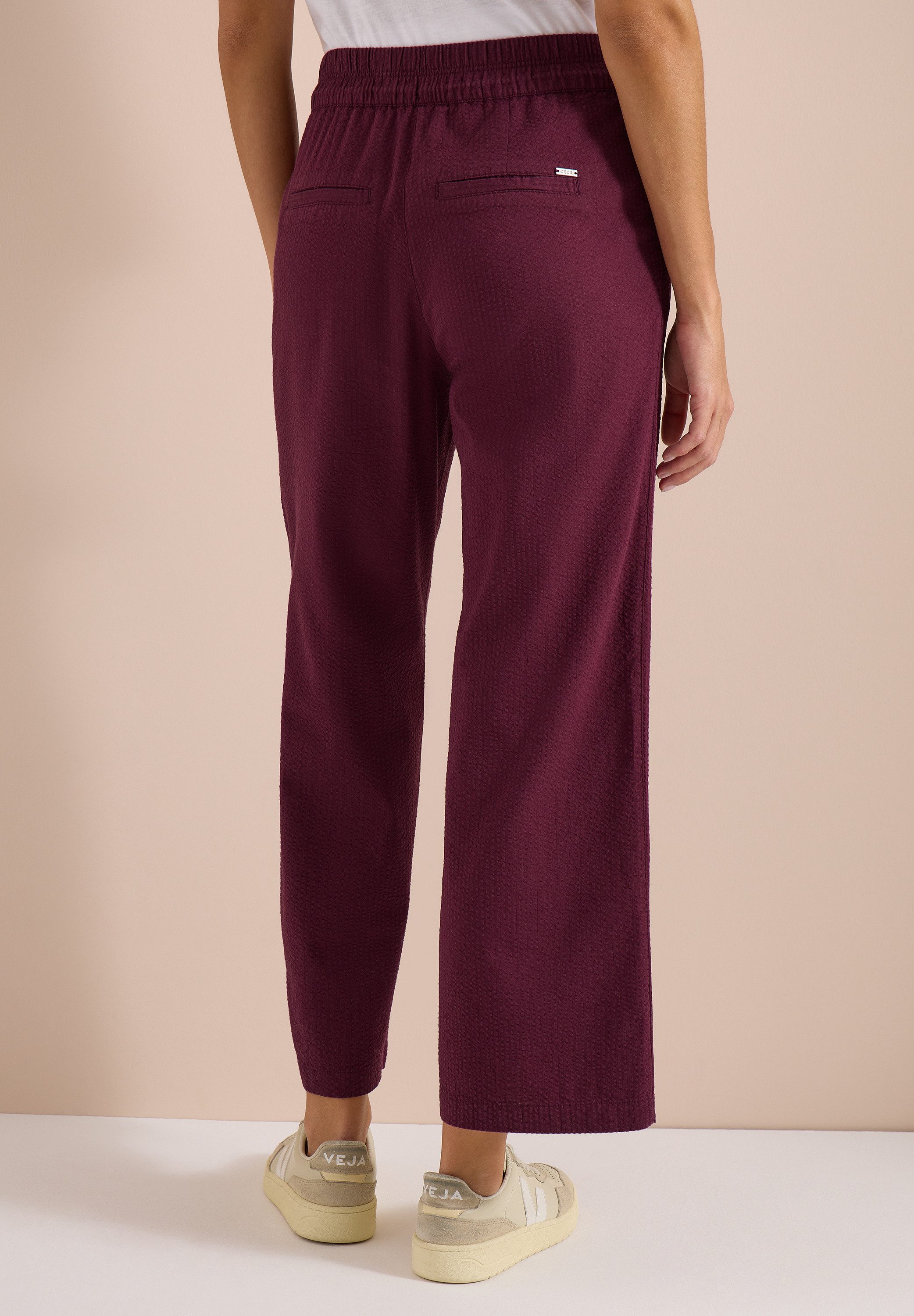 CECIL Culotte aus Seersucker-Material