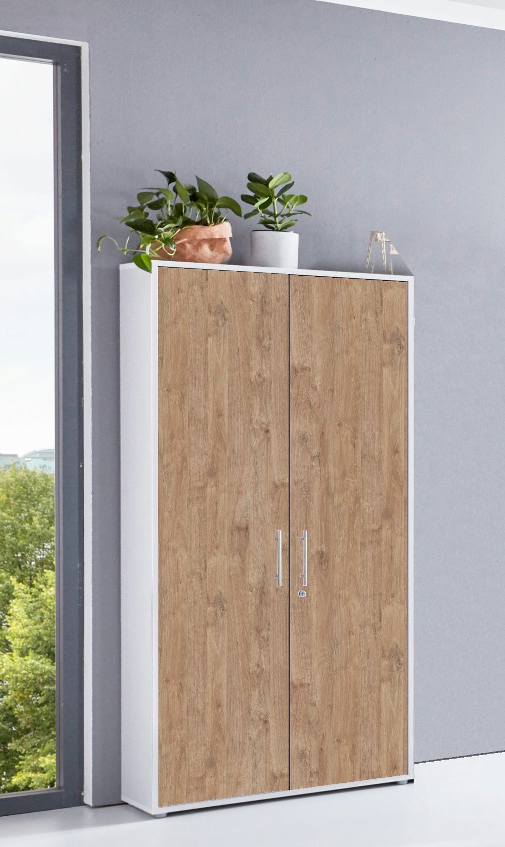 moebel-dich-auf Aktenschrank OFFICE EDITION (abschließbar, Metallgriffe, 5 günstig online kaufen