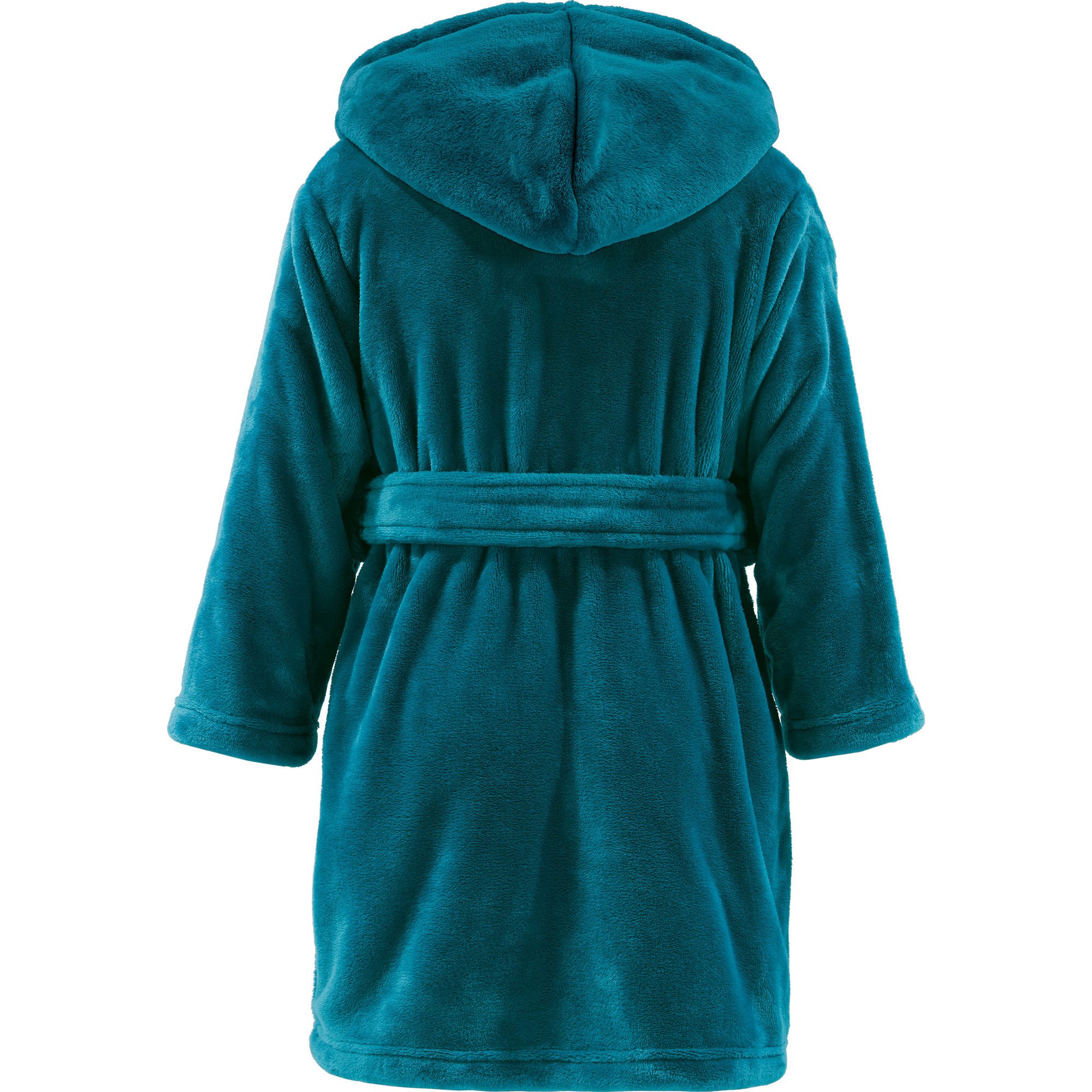 REDBEST Kinderbademantel Kinder-Bademantel "Perris" mit Kapuze, Rückenlänge: 63 cm, Fleece, mit Kapuze/mit Aufsatztasche:, default, Fleece Uni – Bild 2 von 4