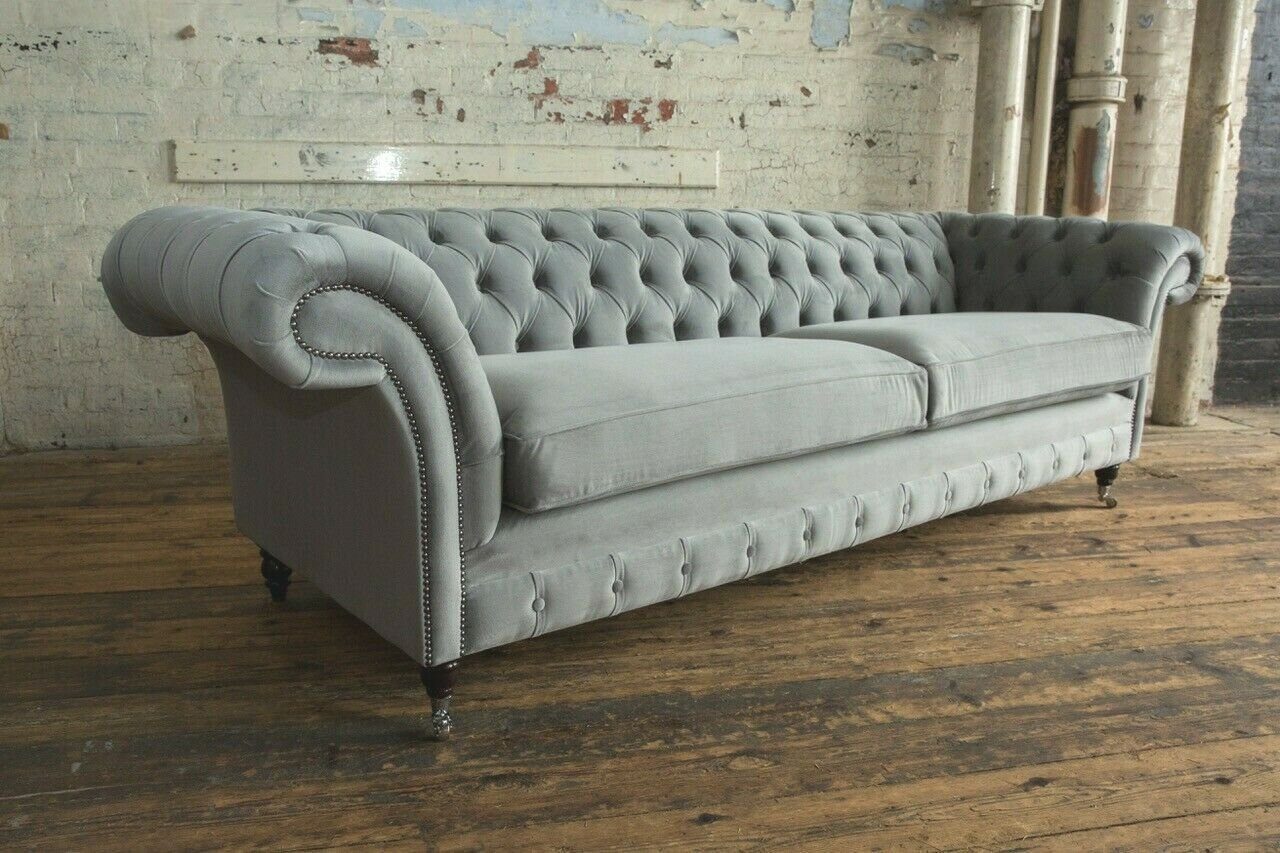 Sitzer JVmoebel cm Sofa 265 Couch 4 Sofa Design Chesterfield Chesterfield-Sofa,
