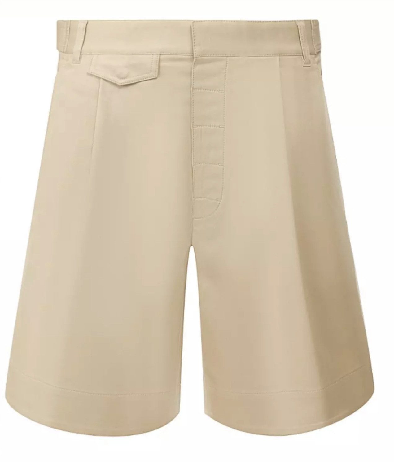 Dsquared2 Bermudas Loose Safari Chino Gabardine Kurze Hose Drei Eingrifftaschen und eine Klappentasche mit Druckknopf