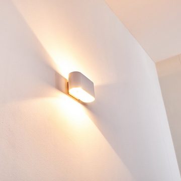 hofstein Wandleuchte »Leuca« Wandlampe aus Metall in Weiß, ohne Leuchtmittel, moderne mit Lichteffekt, 1xG9, Innen mit Up & Down-Effekt