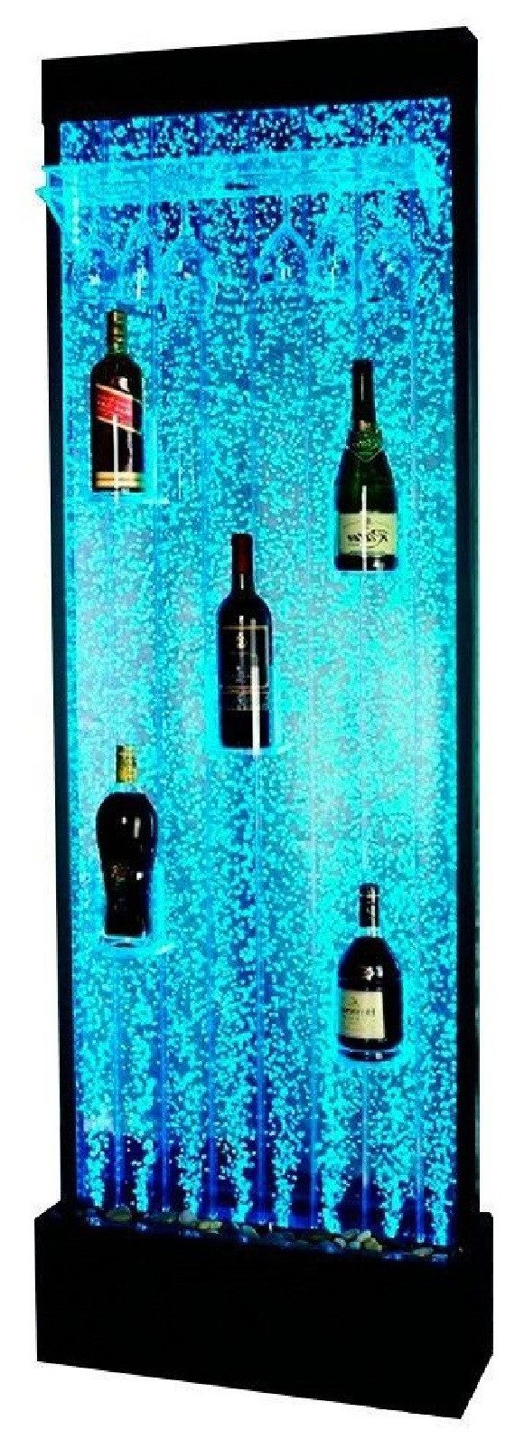 Xlmoebel Barschrank LED-Wandregal mit Wasserbar und Trennwand in modernem Design (Led Bar) Hergestellt in Europa