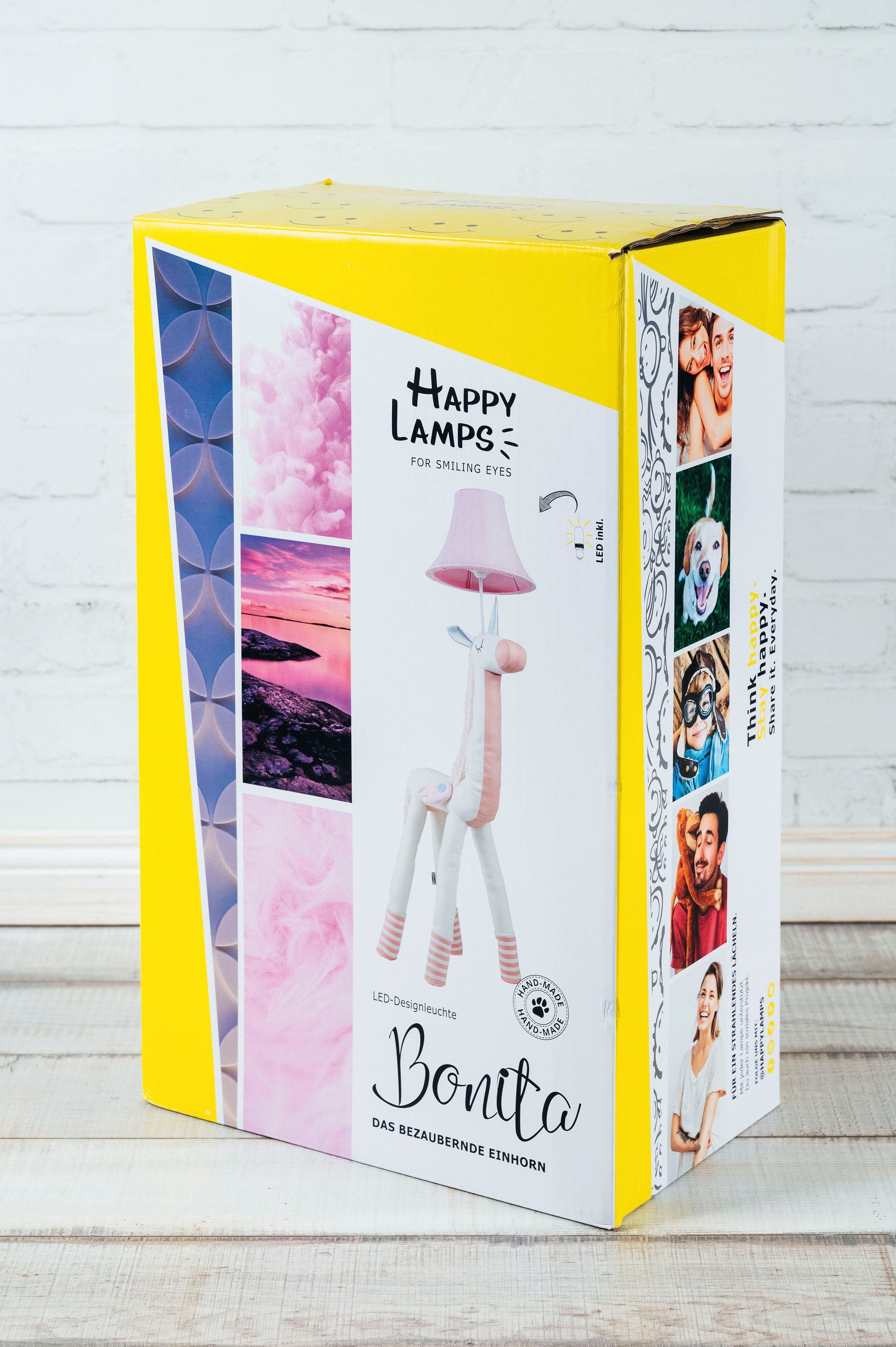 Happy Lamps for smiling eyes LED Stehlampe Bonita das Einhorn, LED fest integriert, Neutralweiß, Hochwertig, Einzigartig – Bild 5 von 5