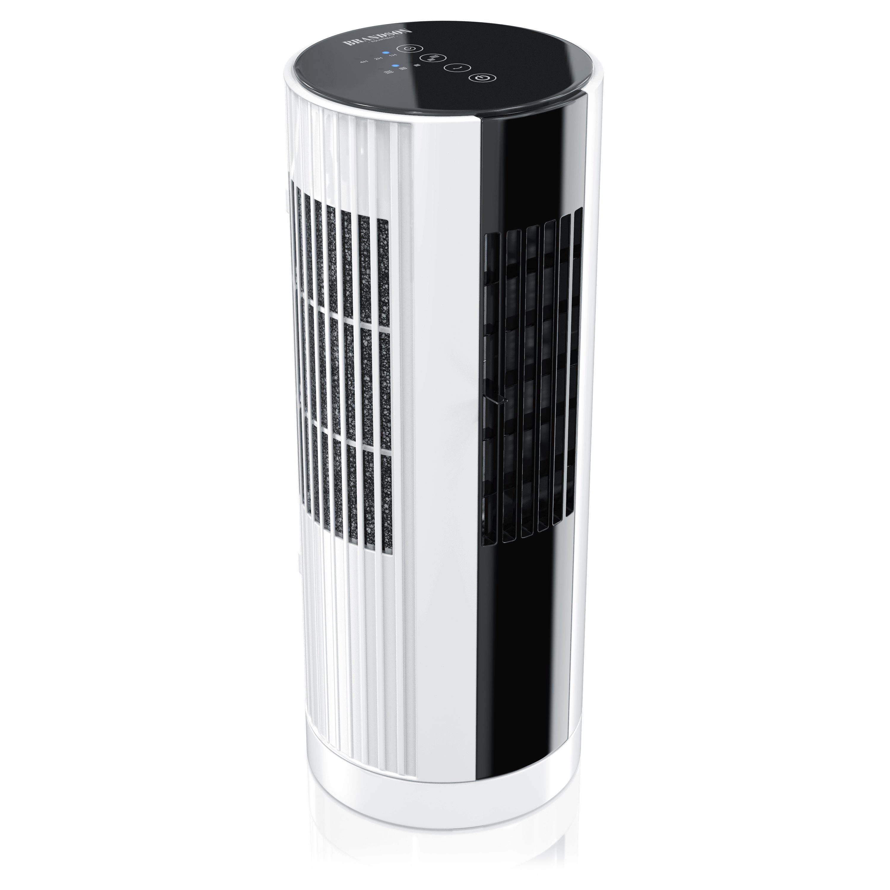 Brandson Turmventilator, Mini Säulenventilator mit Staubfilter, Oszillation  & Timer
