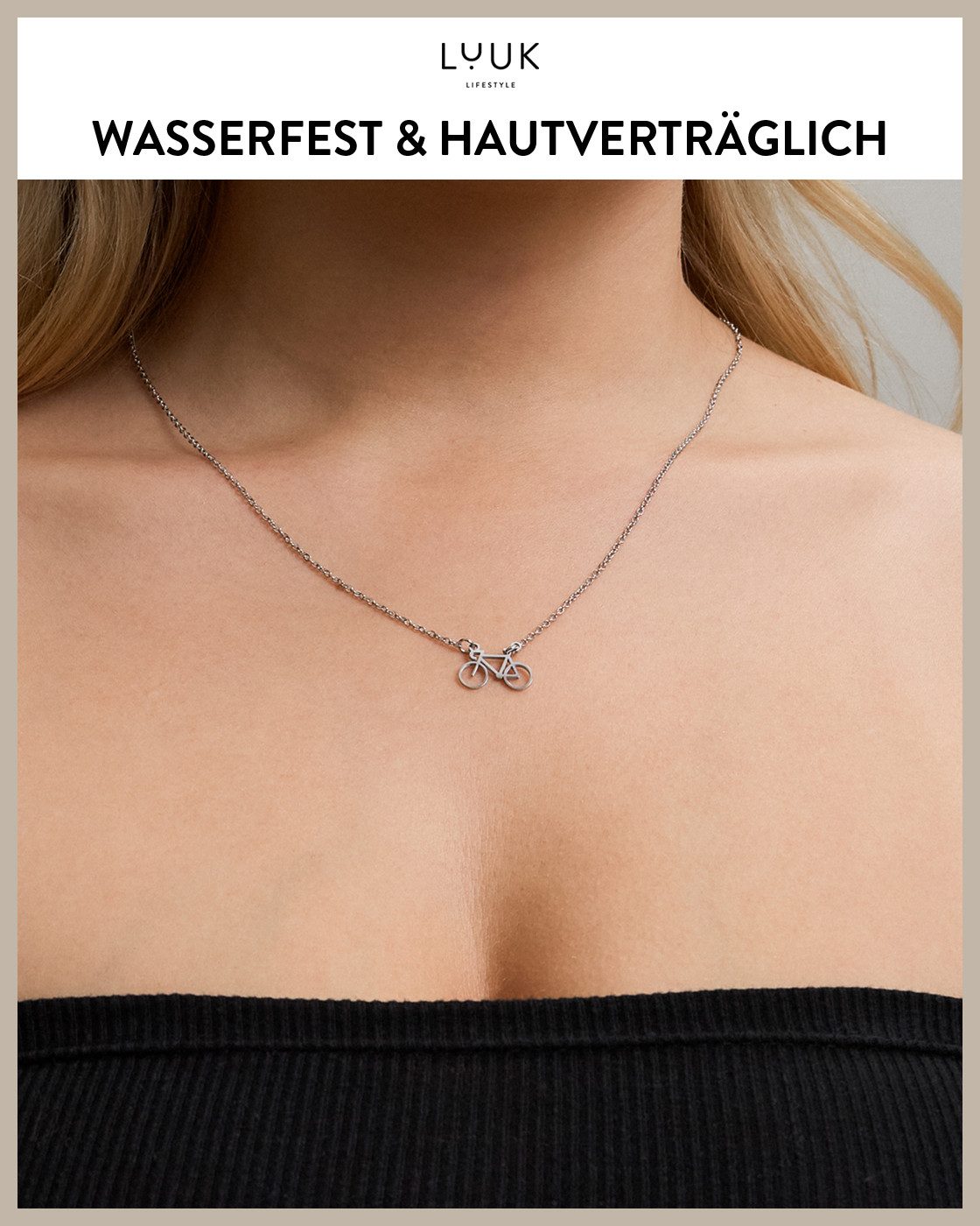 LUUK LIFESTYLE Kette mit Anhänger Fahrrad, günstig online kaufen